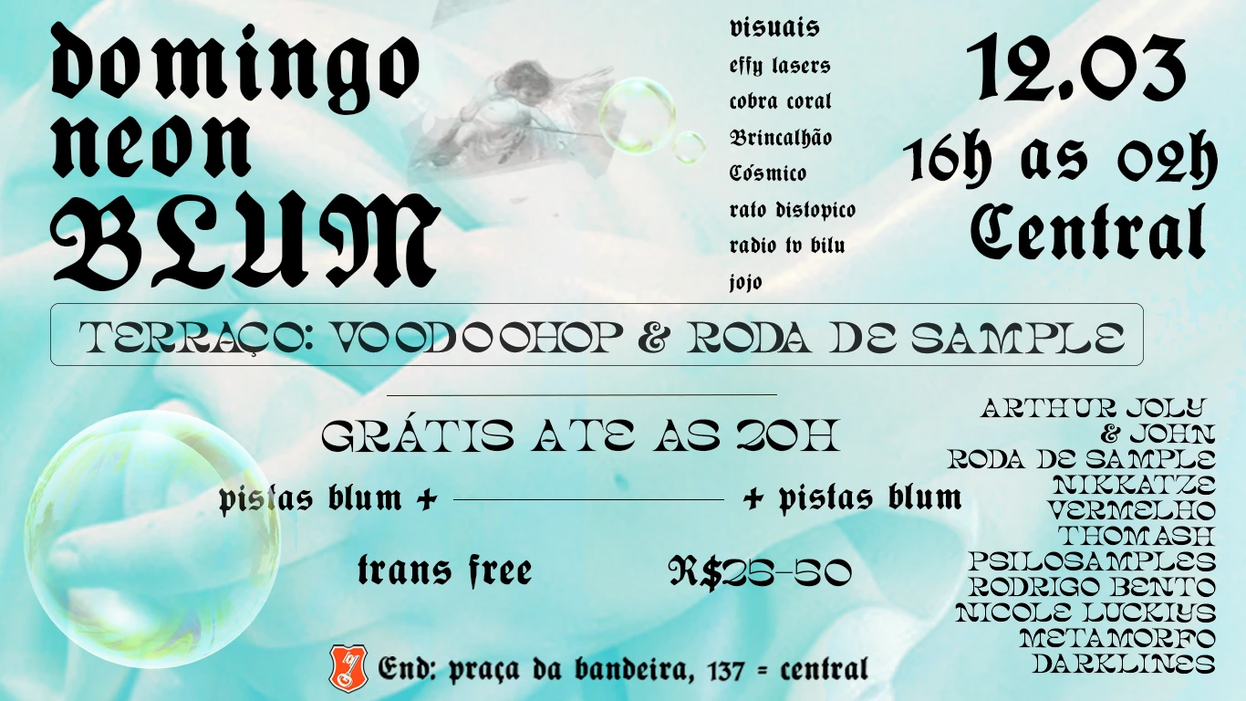 Blum Domingo Neon, Convida: Voodoohop . Roda De Samples ++