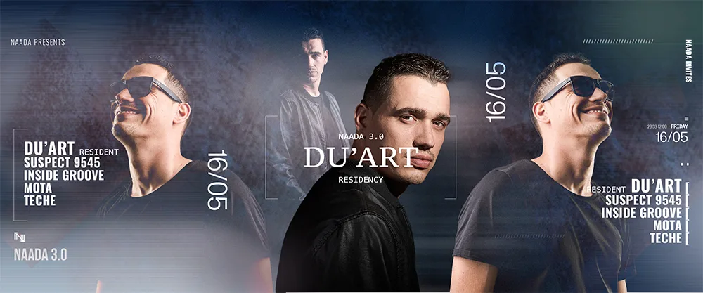Du'art Residency / Suspect 9545, Inside Groove, Mota & Teche