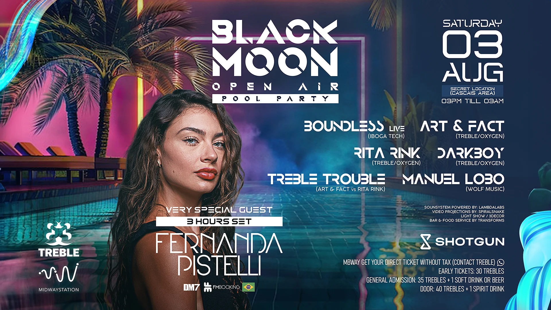 Treble & Midwaystation :Fernanda Pistelli  @Pool Party