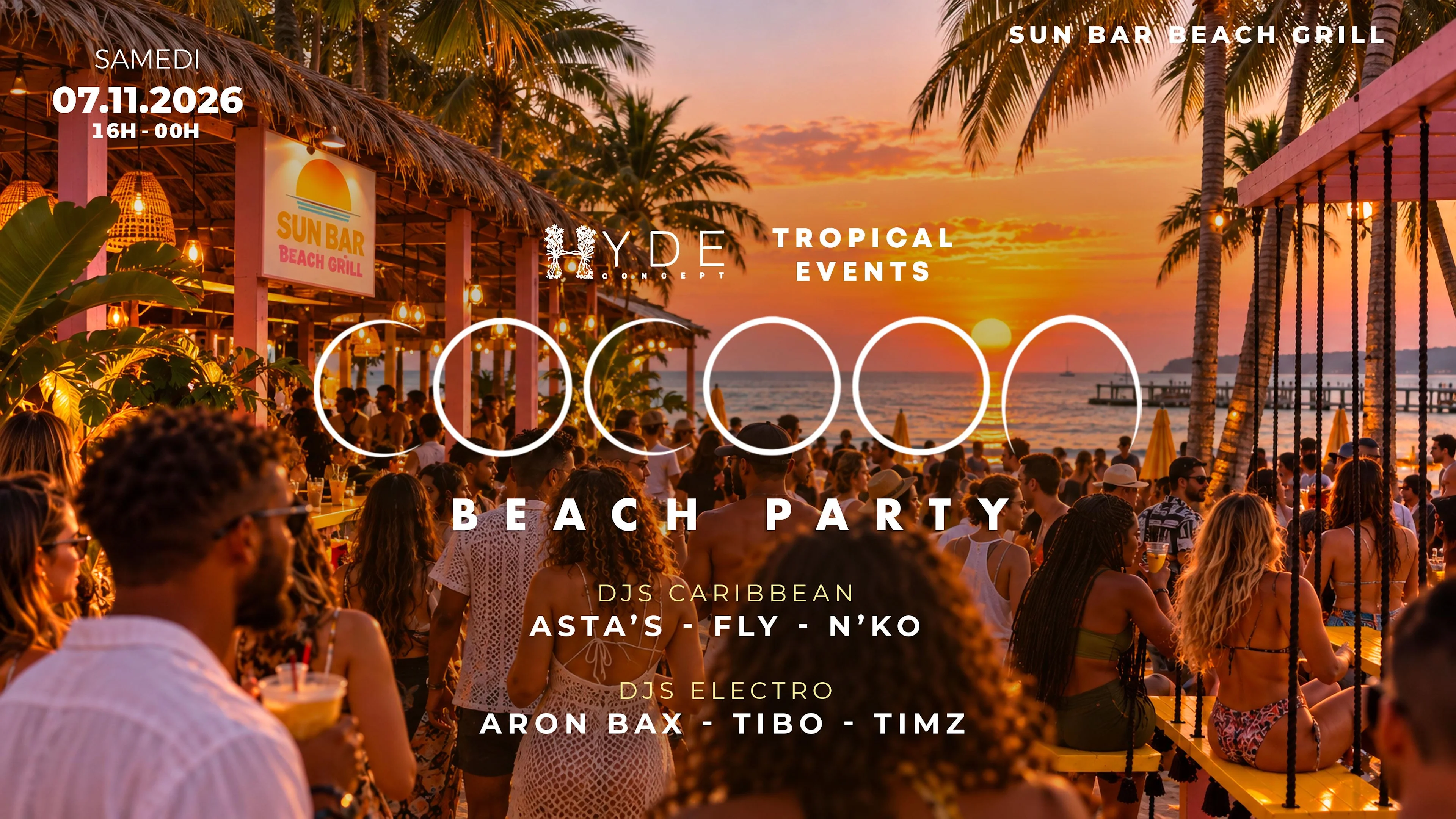 Cocoon Beach Party Au Sun Bar