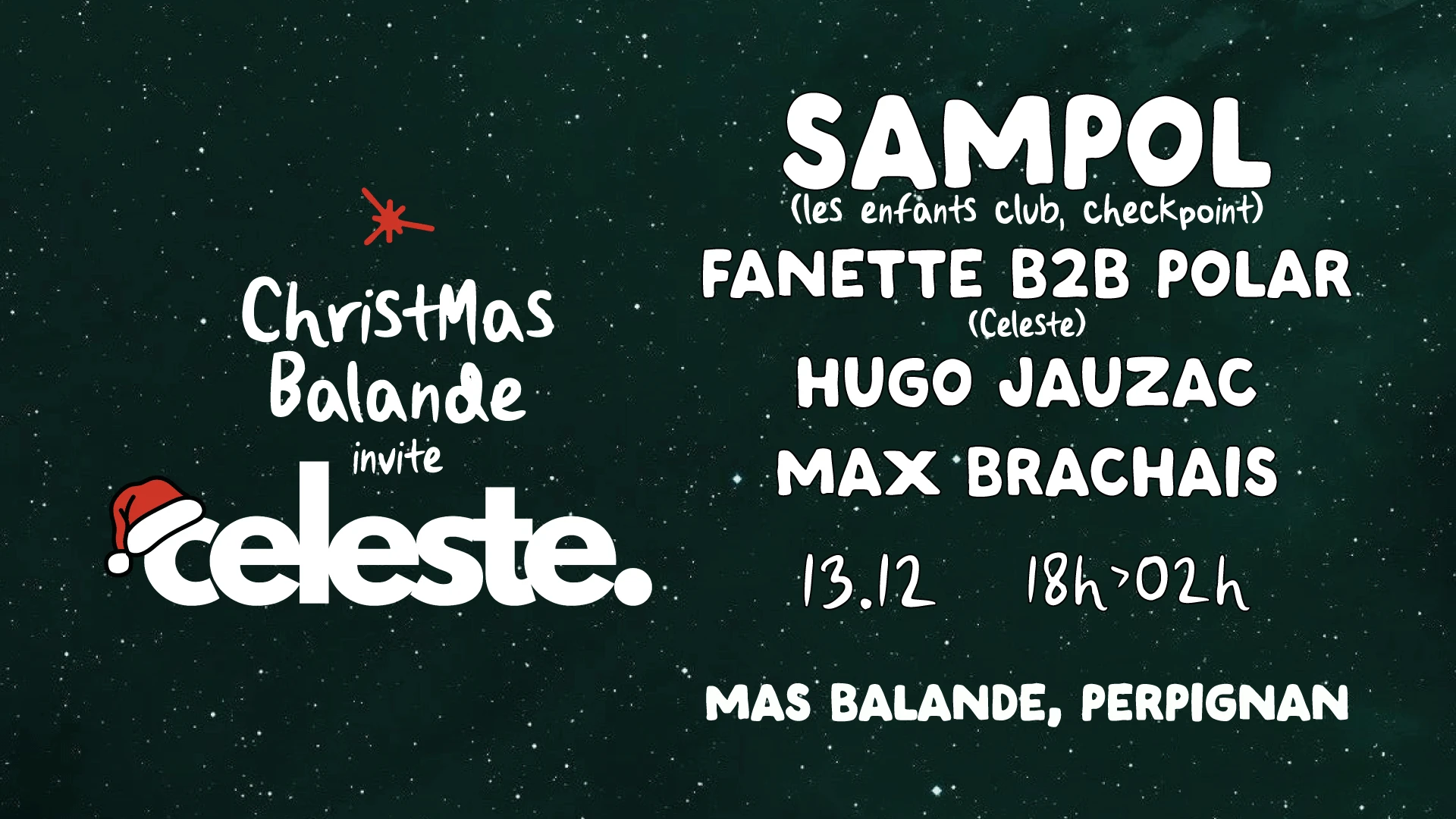 Christmas Balande Invite Celeste