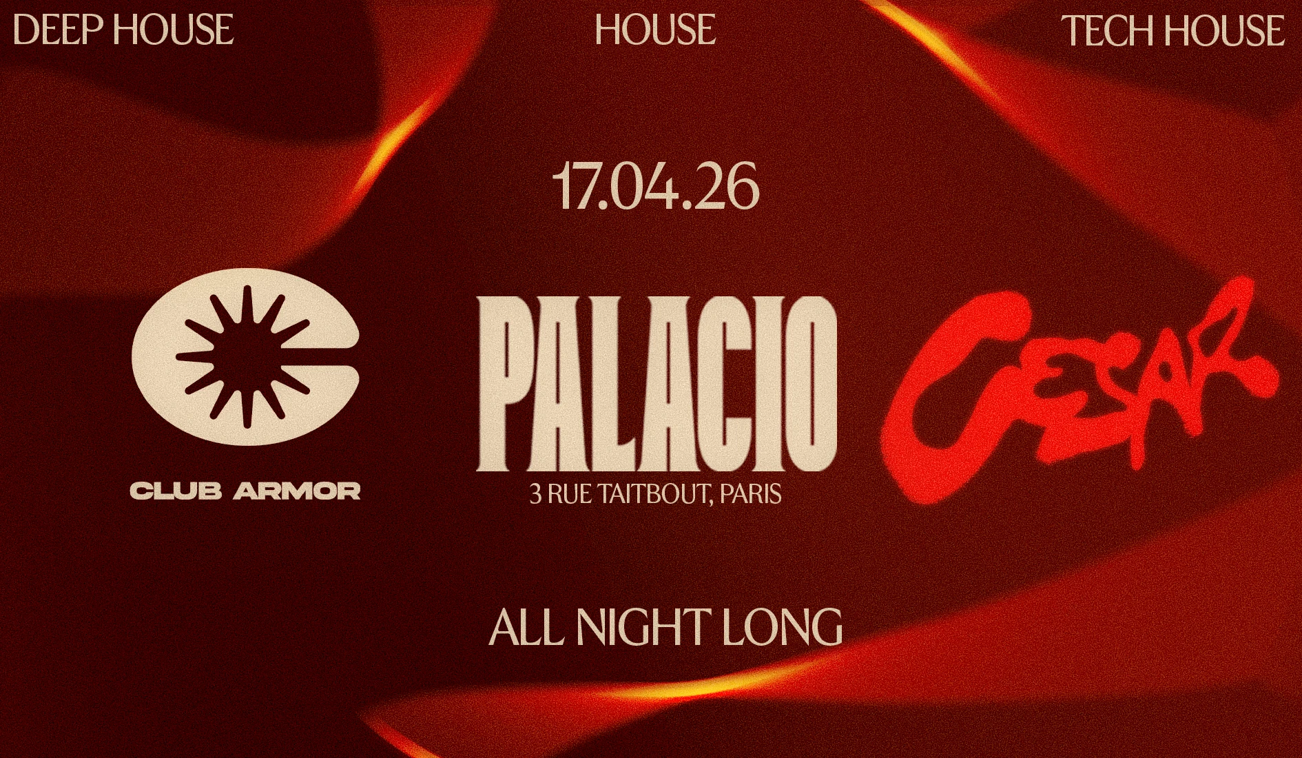 Club Armor X Cesar : All Night Long @Palacio