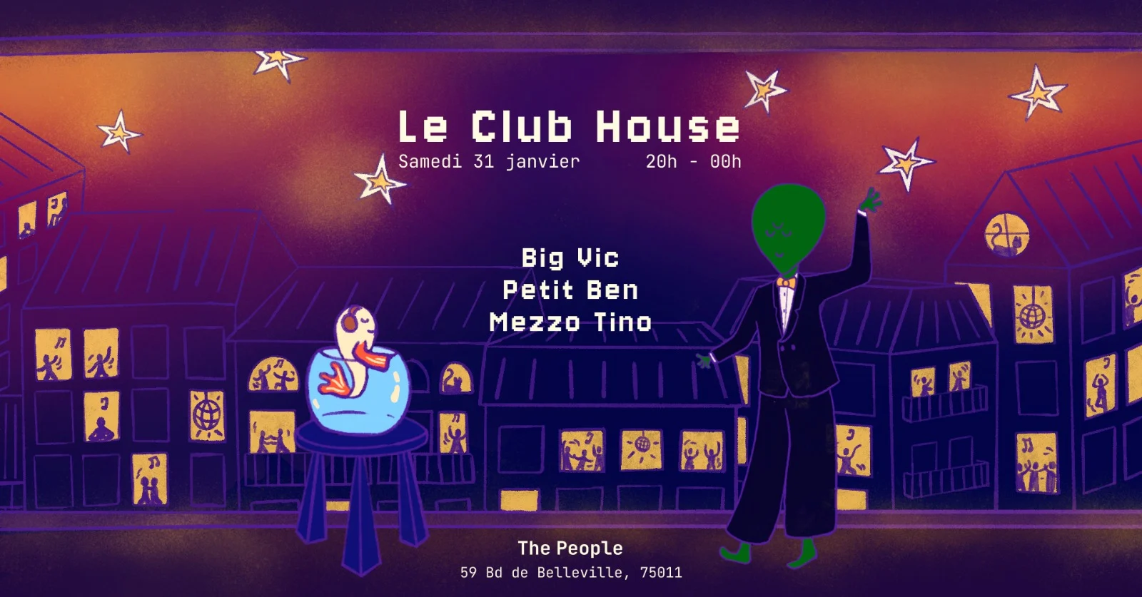 Le Club House Avec Big Vic, Petit Ben, Mezzo Tino