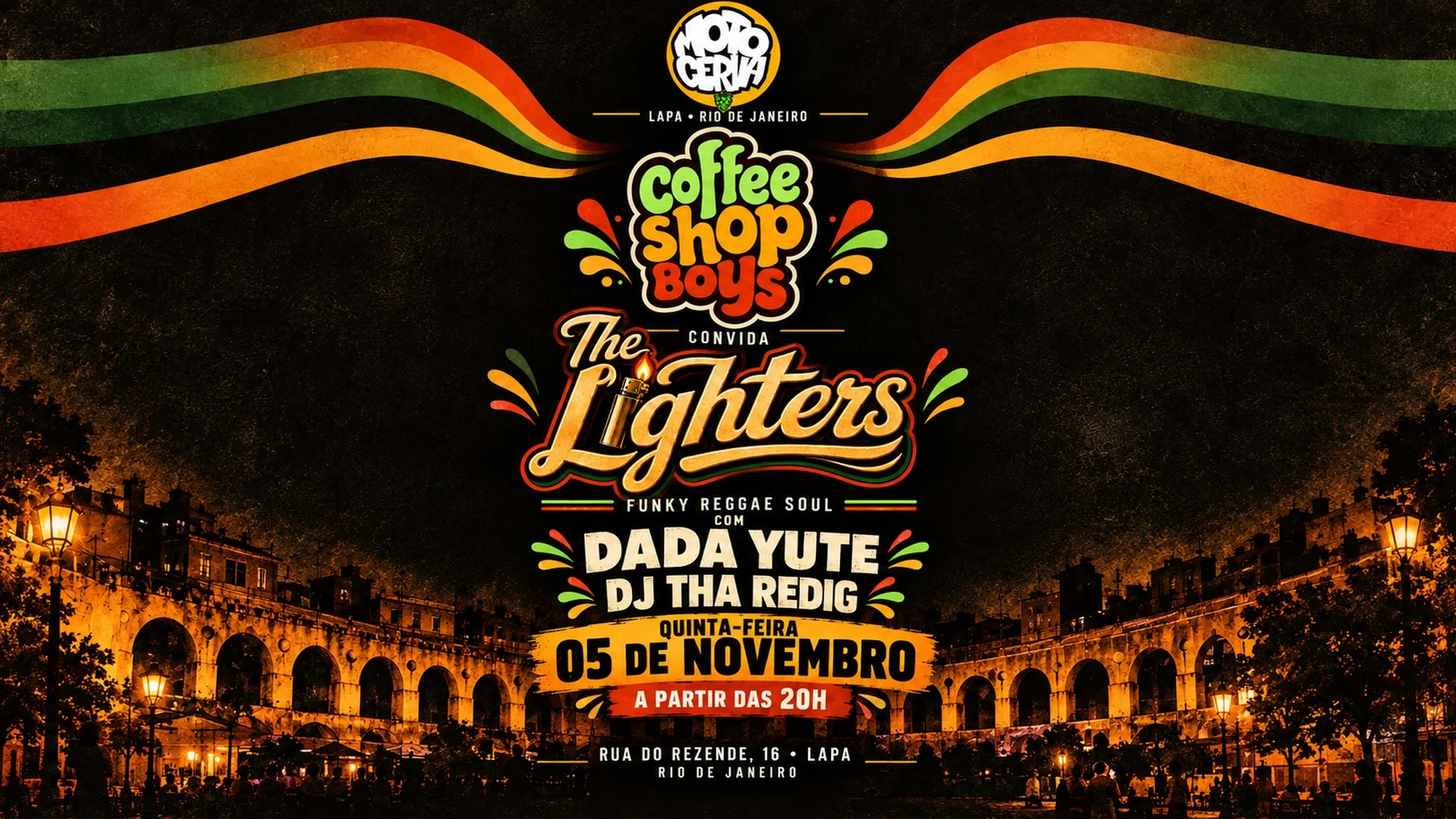 Coffee Shop Boys(Rj) Convida The Lighters(Sp) + Dj Tha Redig