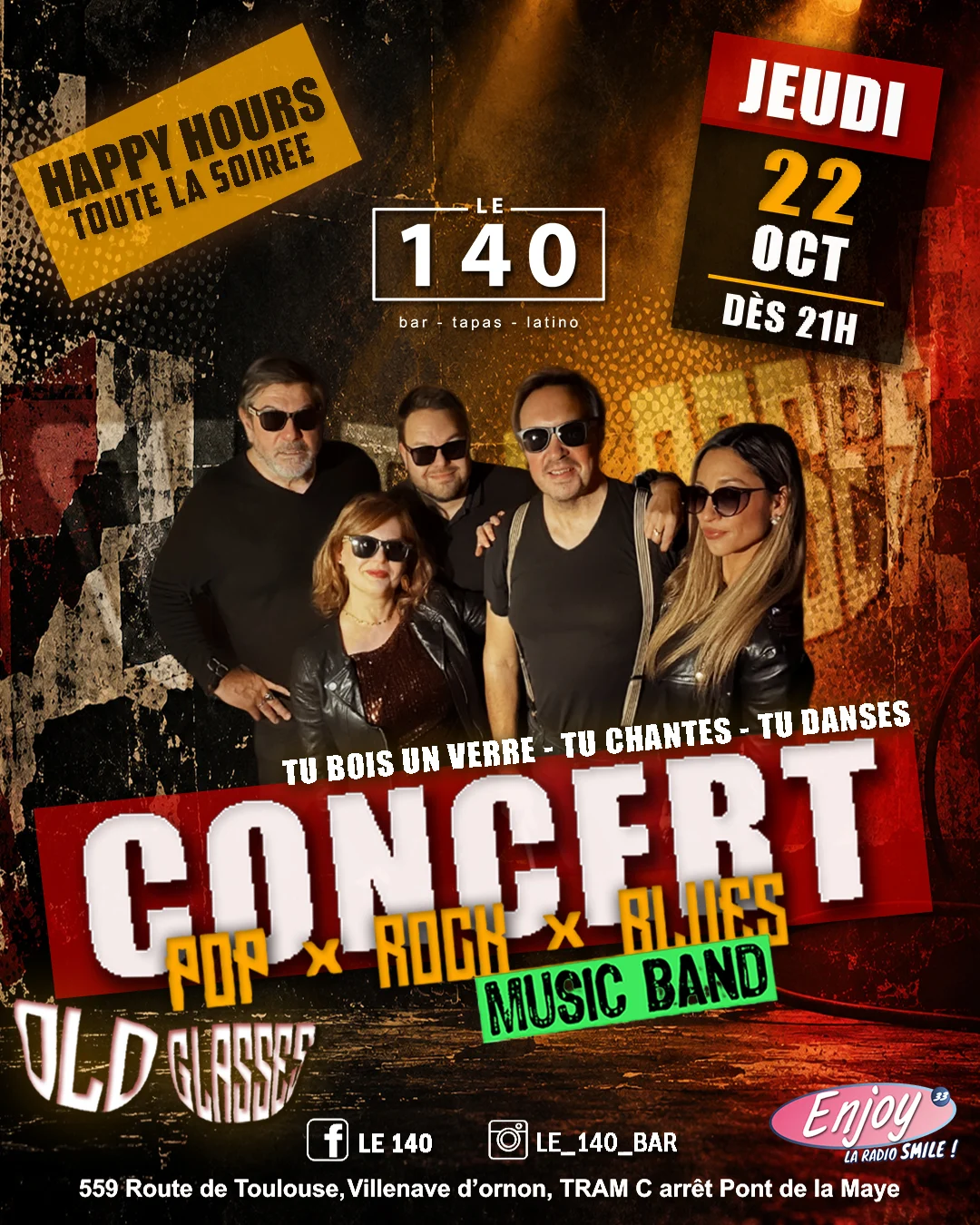 🚨🔥 Concert Ambiance Pub Avec Le Groupe Old Glasses !! 🔥
