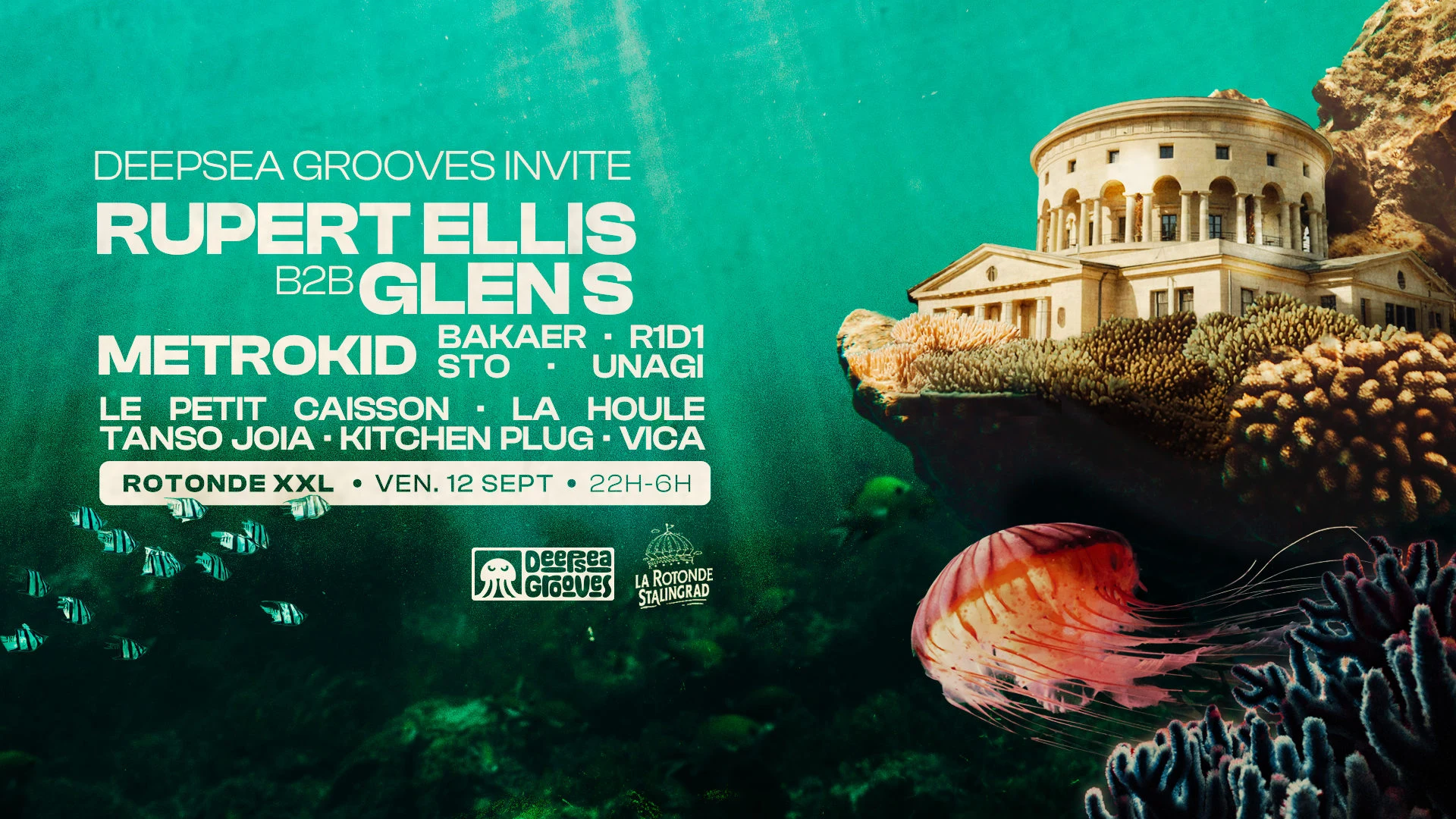 Deepsea Grooves : Glen S, Rupert Ellis, Metrokid • Club Xxl