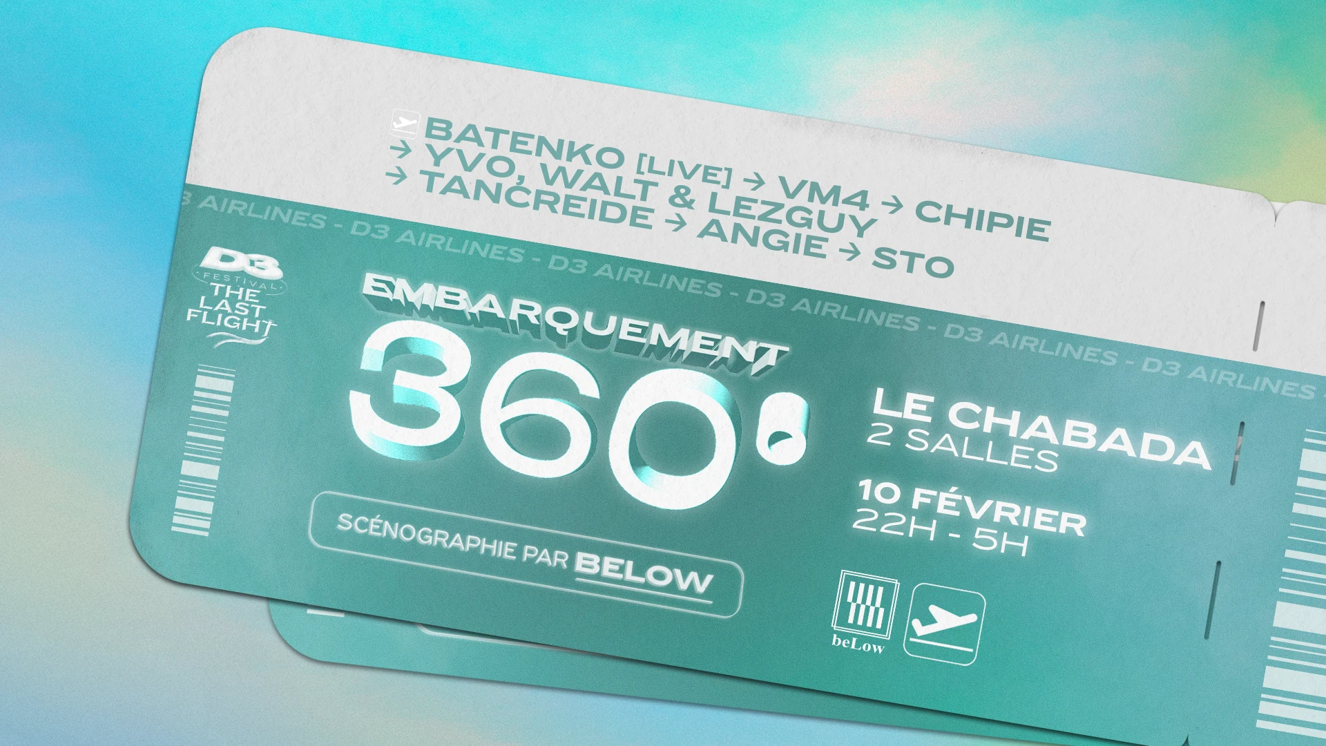 D3 Festival : Embarquement 360° @Chabada