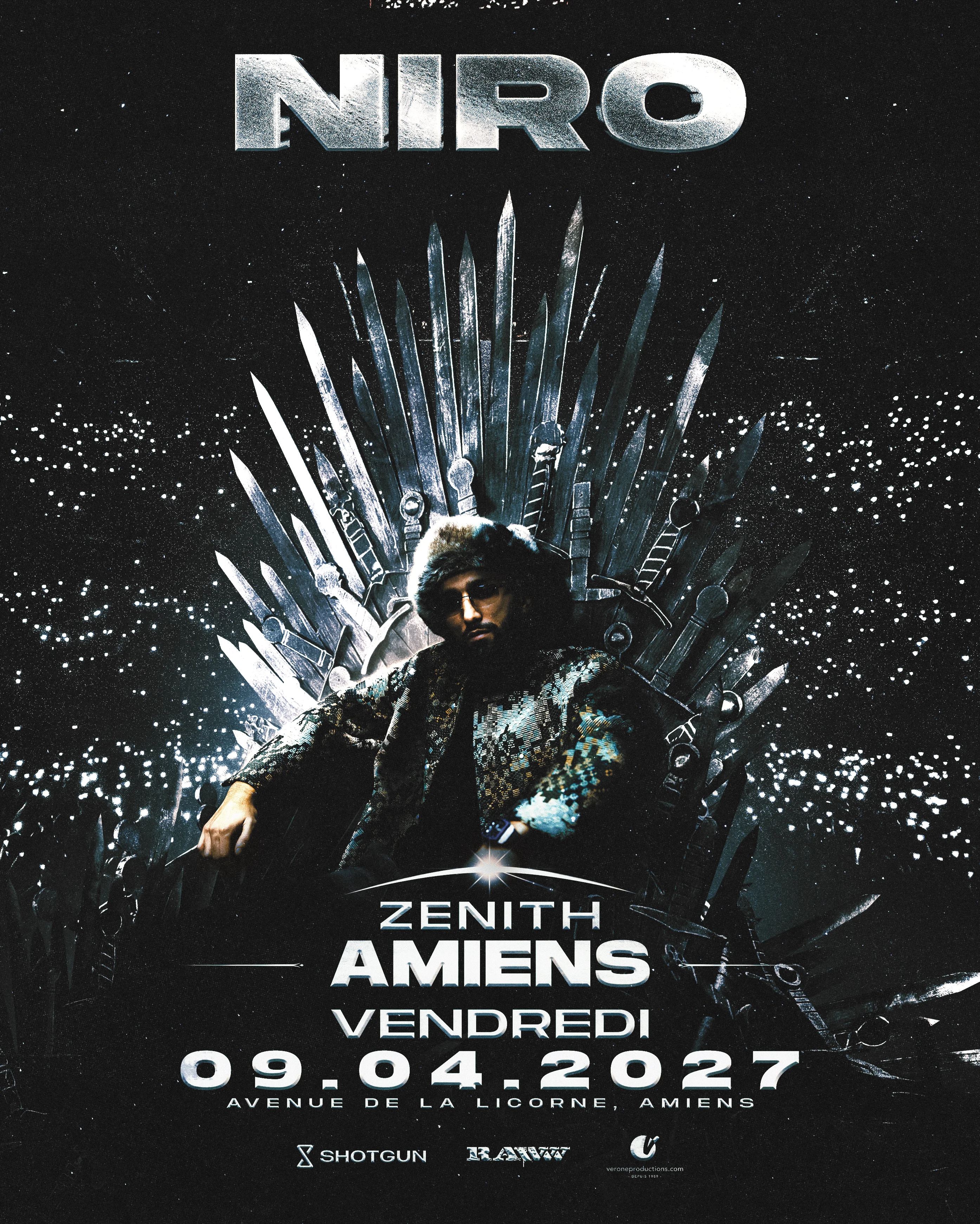 Rawww X Verone: Niro Au Zénith D'amiens