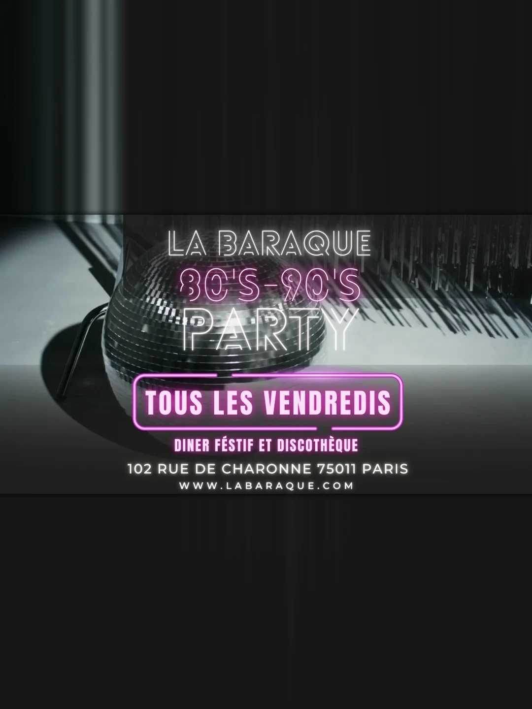 Soirée 80's 90's À La Baraque