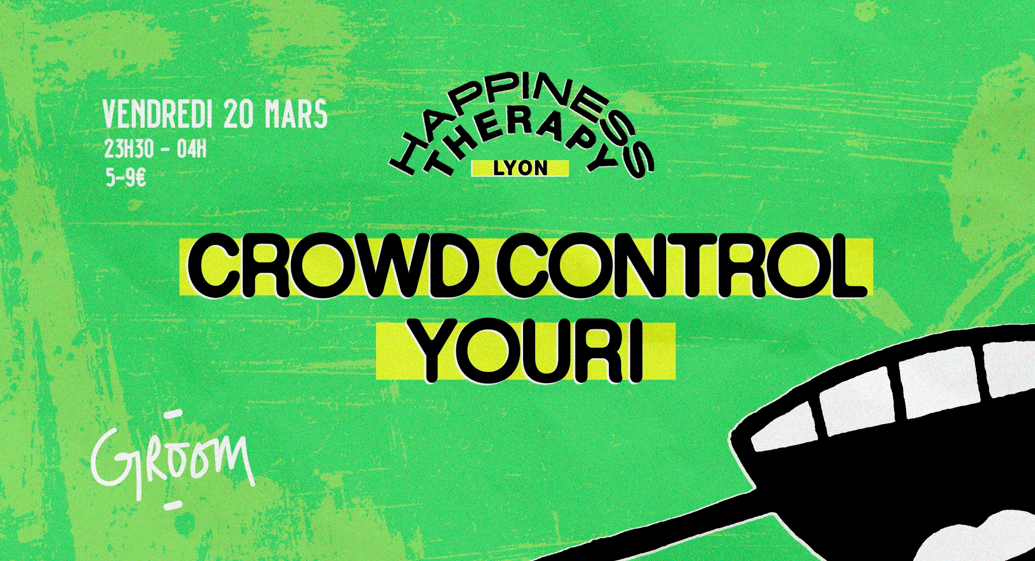 Happiness Therapy : Crowd Control + Youri