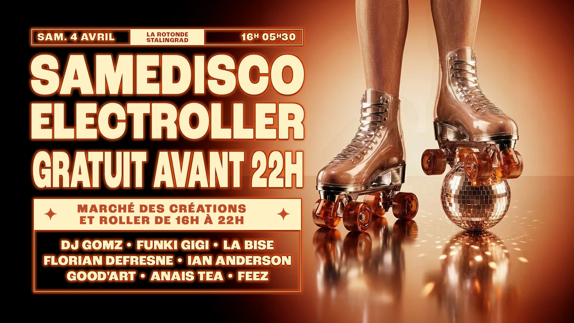 Samedisco X Electroller · Roller Disco Party