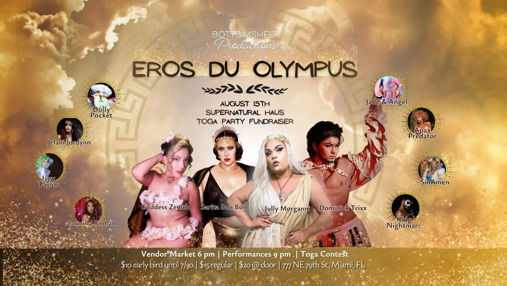 Eros Du Olympus: Toga Party, Drag Show & Fundraiser