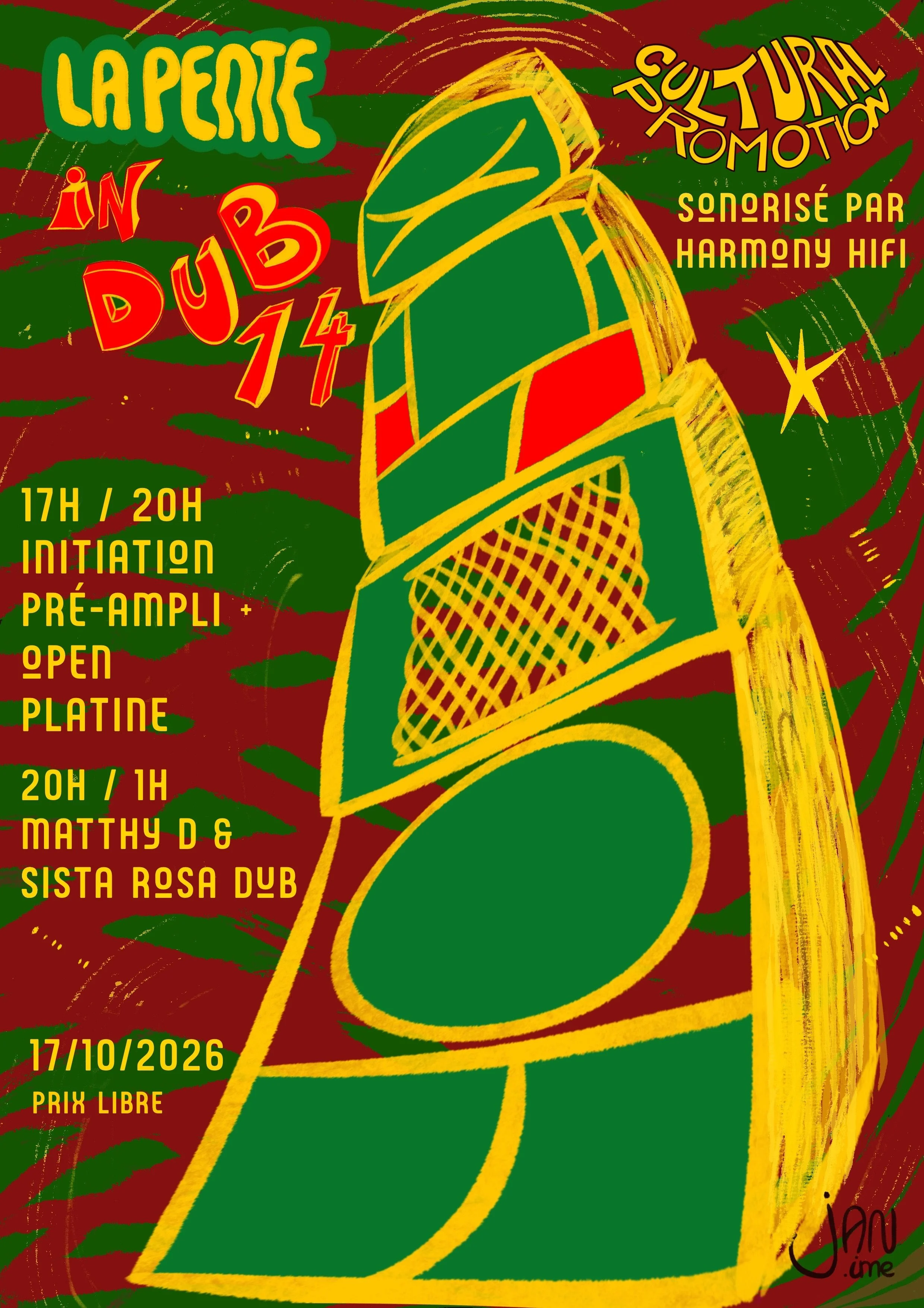 La Pente In Dub #14 - Initiation, Open Platine & Selecta