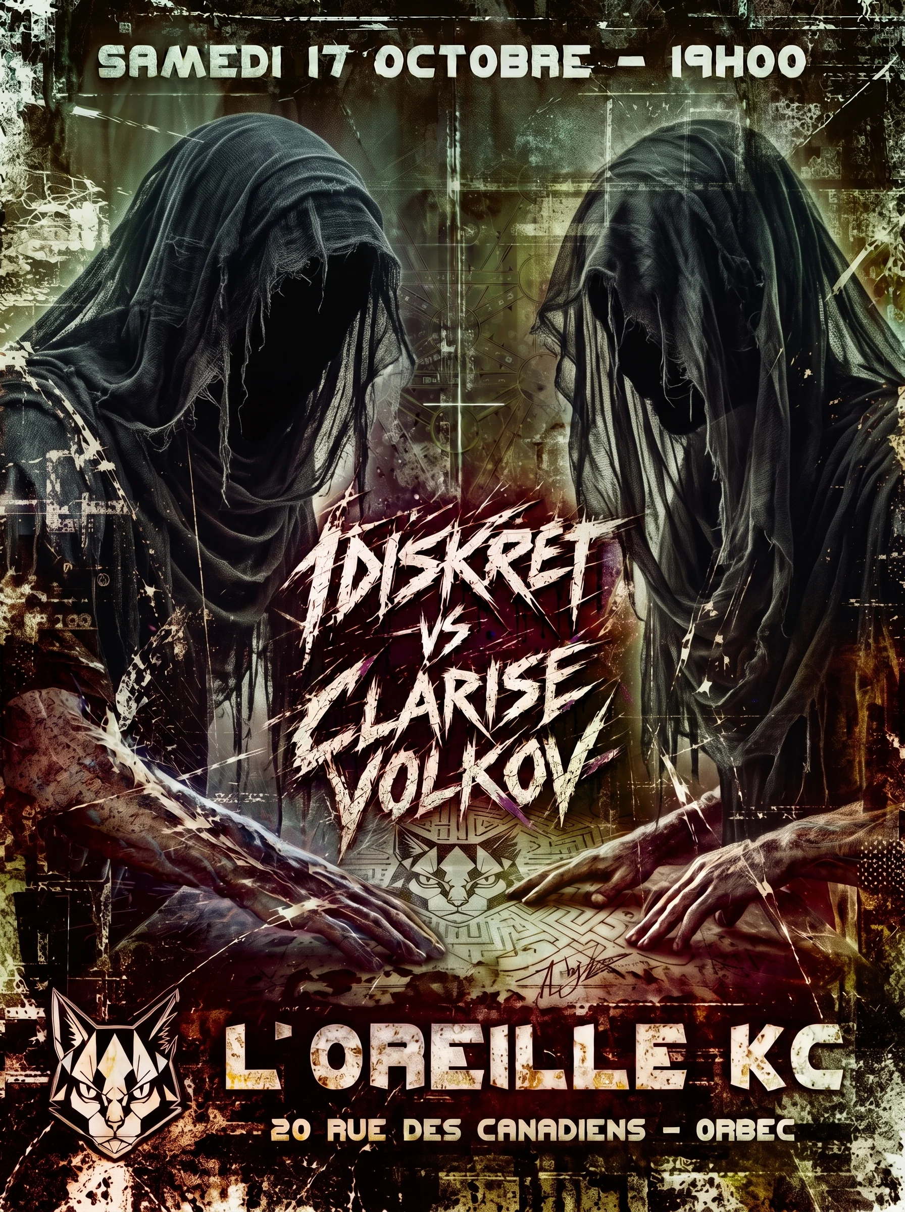 909% Techno - 1diskret Vs Clarise Volkov @ L'oreille Kc