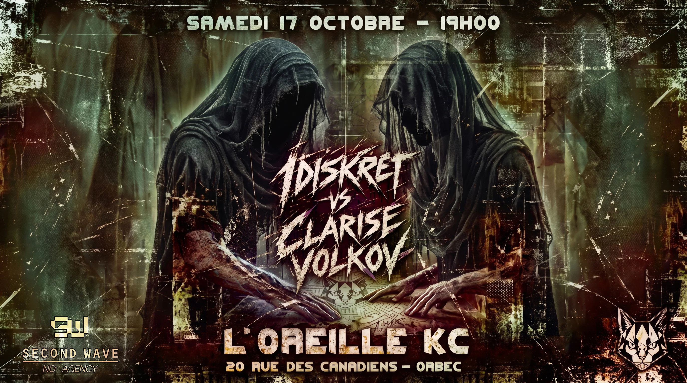 909% Techno - 1diskret Vs Clarise Volkov @ L'oreille Kc