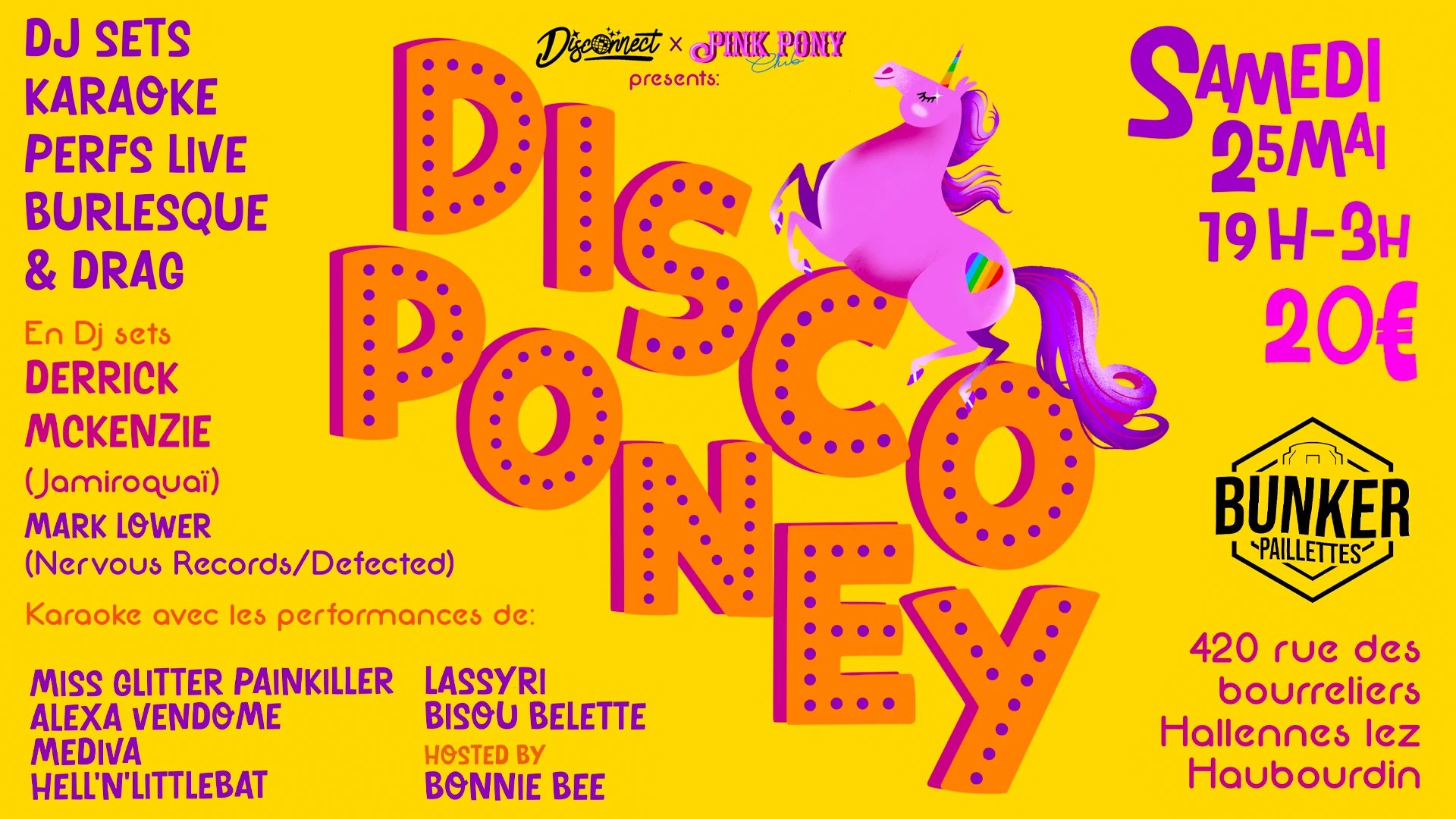 Pink Pony Club & Disconnect Présentent : Disco Poney