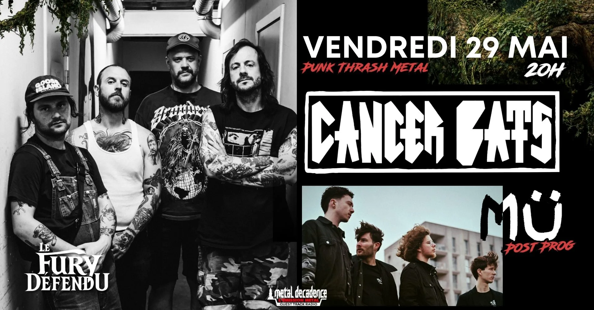 Cancer Bats / Mü // Le Fury Défendu