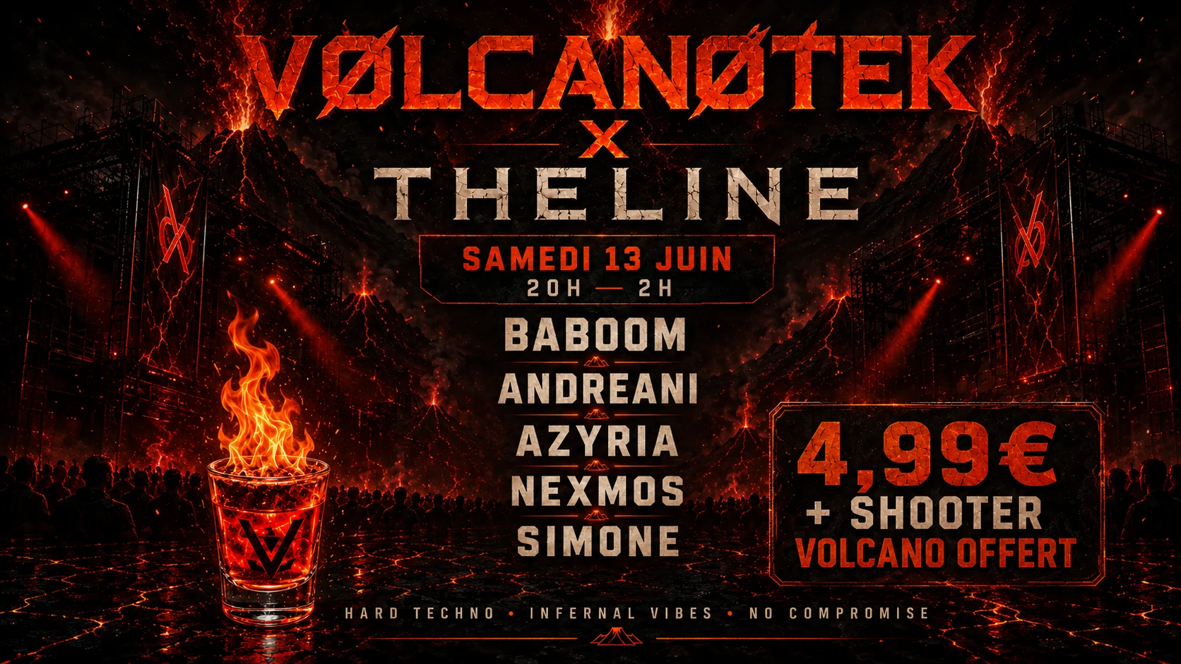 Vølcanøtek X The Line