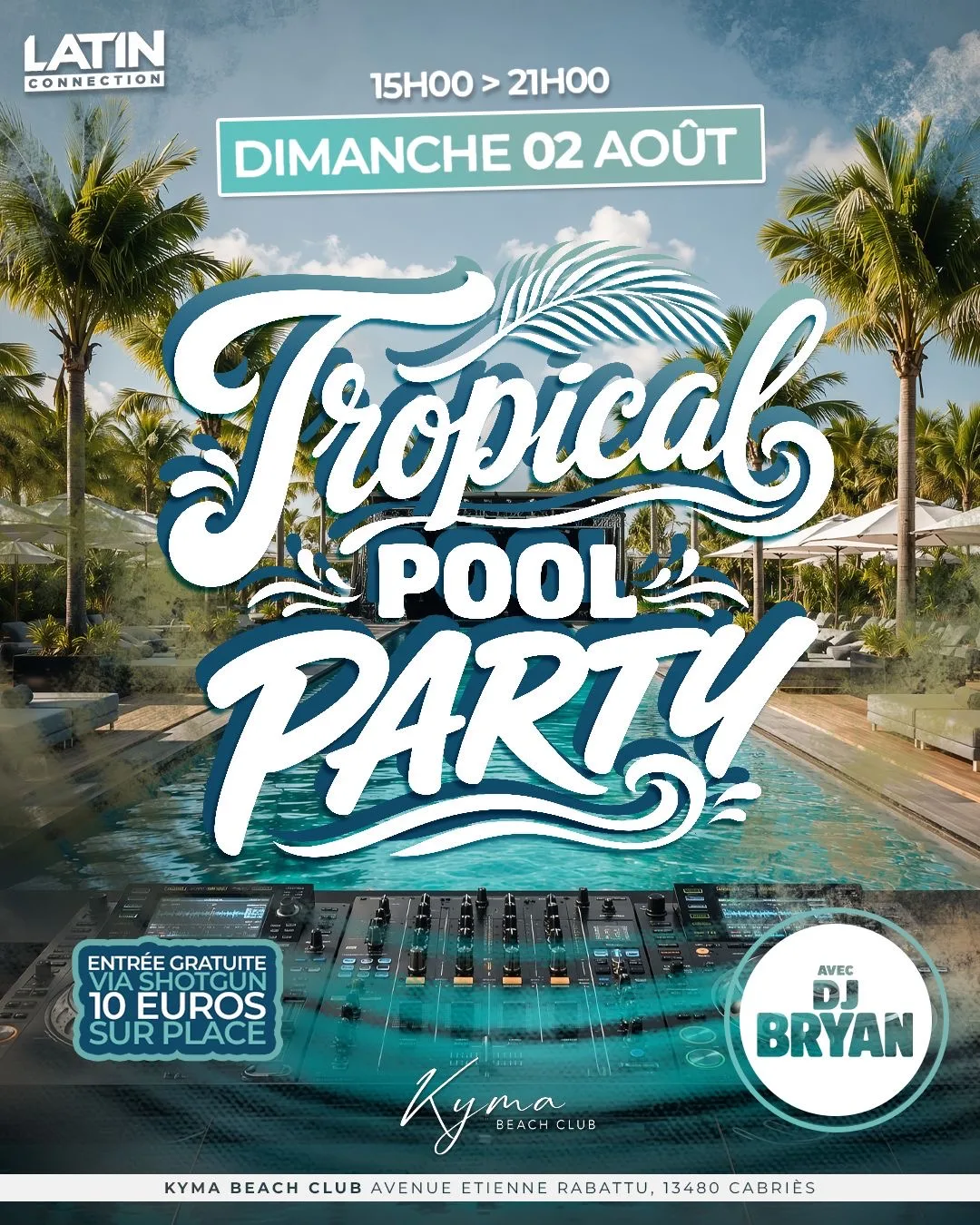 Tropical-Latino-Reggaeton Pool Party
