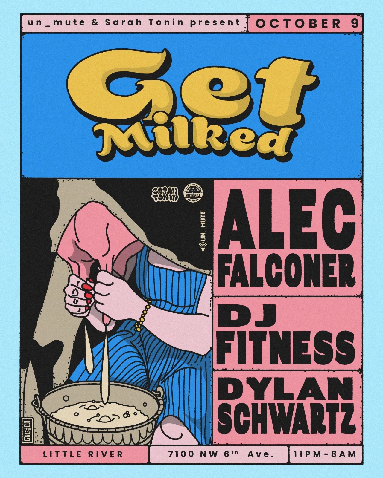 Get Milked: Alec Falconer Pres By Sarah Tonin & Un_Mute