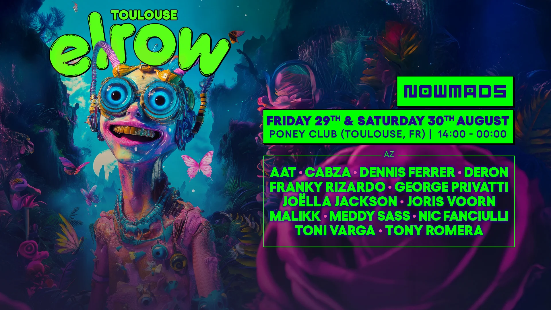 Elrow Toulouse X Poney Club