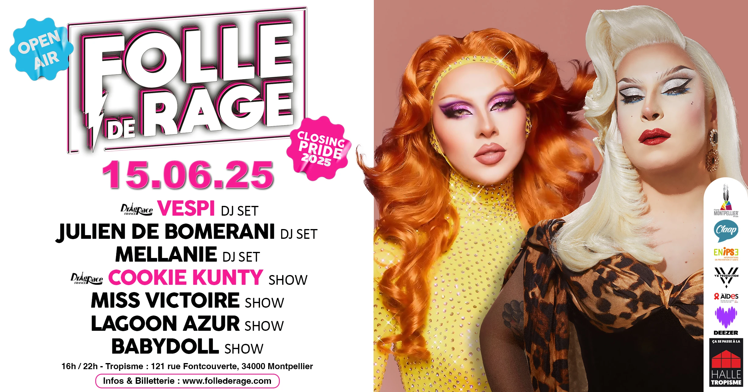 Folle De Rage X Halle Tropisme : Closing Pride 2025