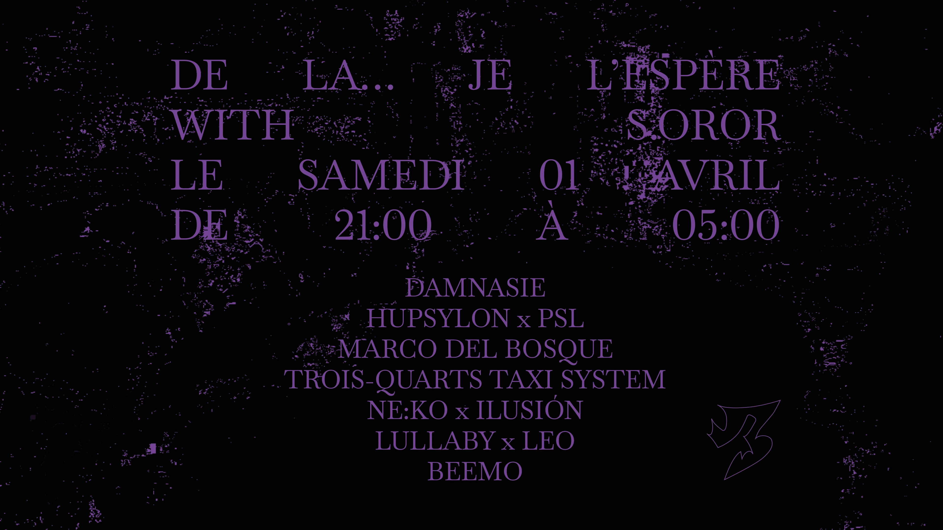 De La Je L'espère X S.Oror Au Liebe