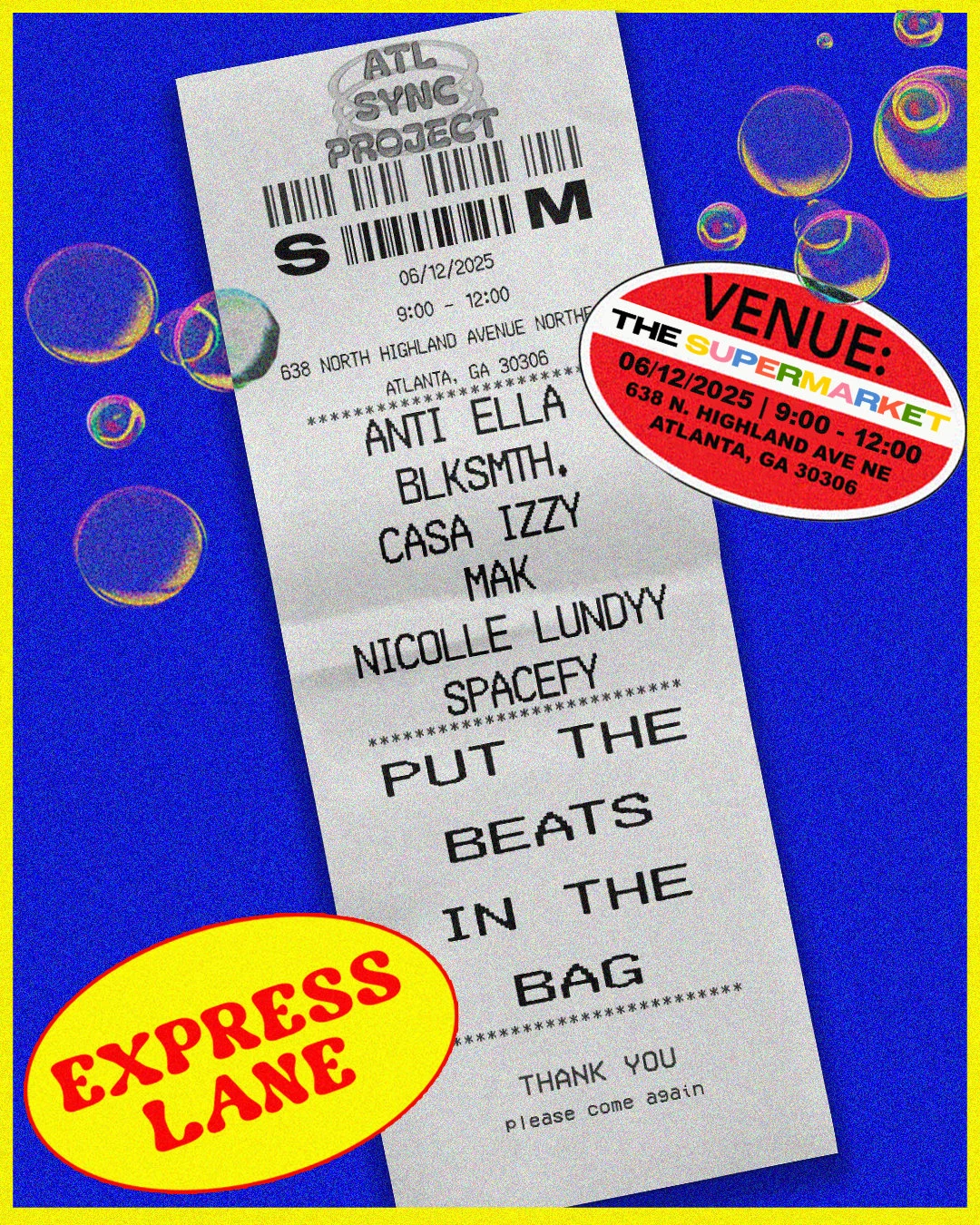 Atl Sync Project Presents: Express Lane
