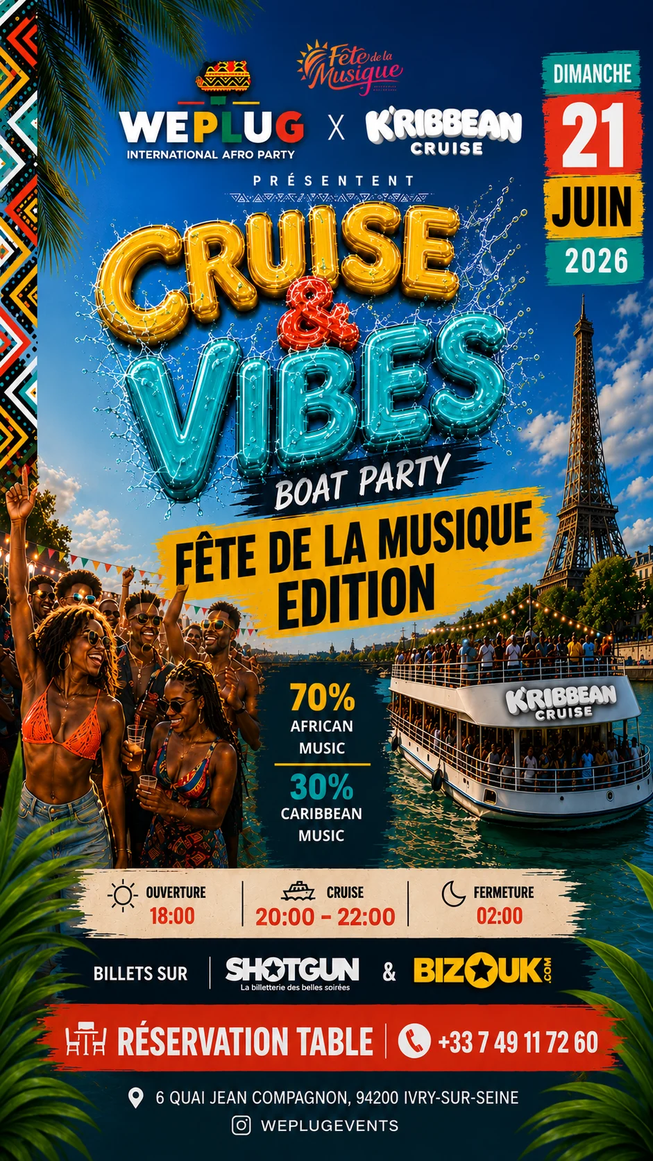 Cruise & Vibes By We Plug & K'ribean Cruise