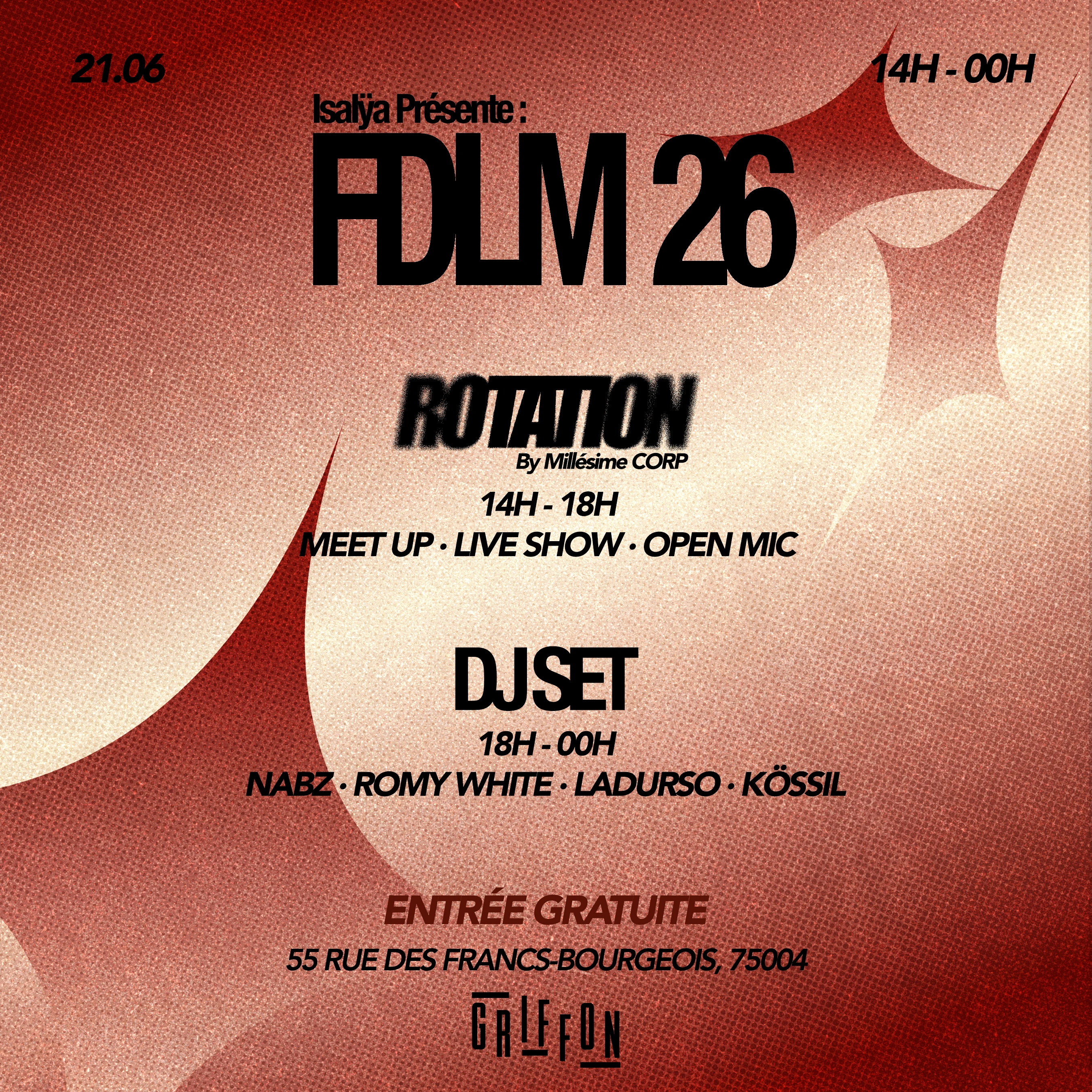 Fête De La Musique – Isalÿa Invite Millésime Et Dj Sets