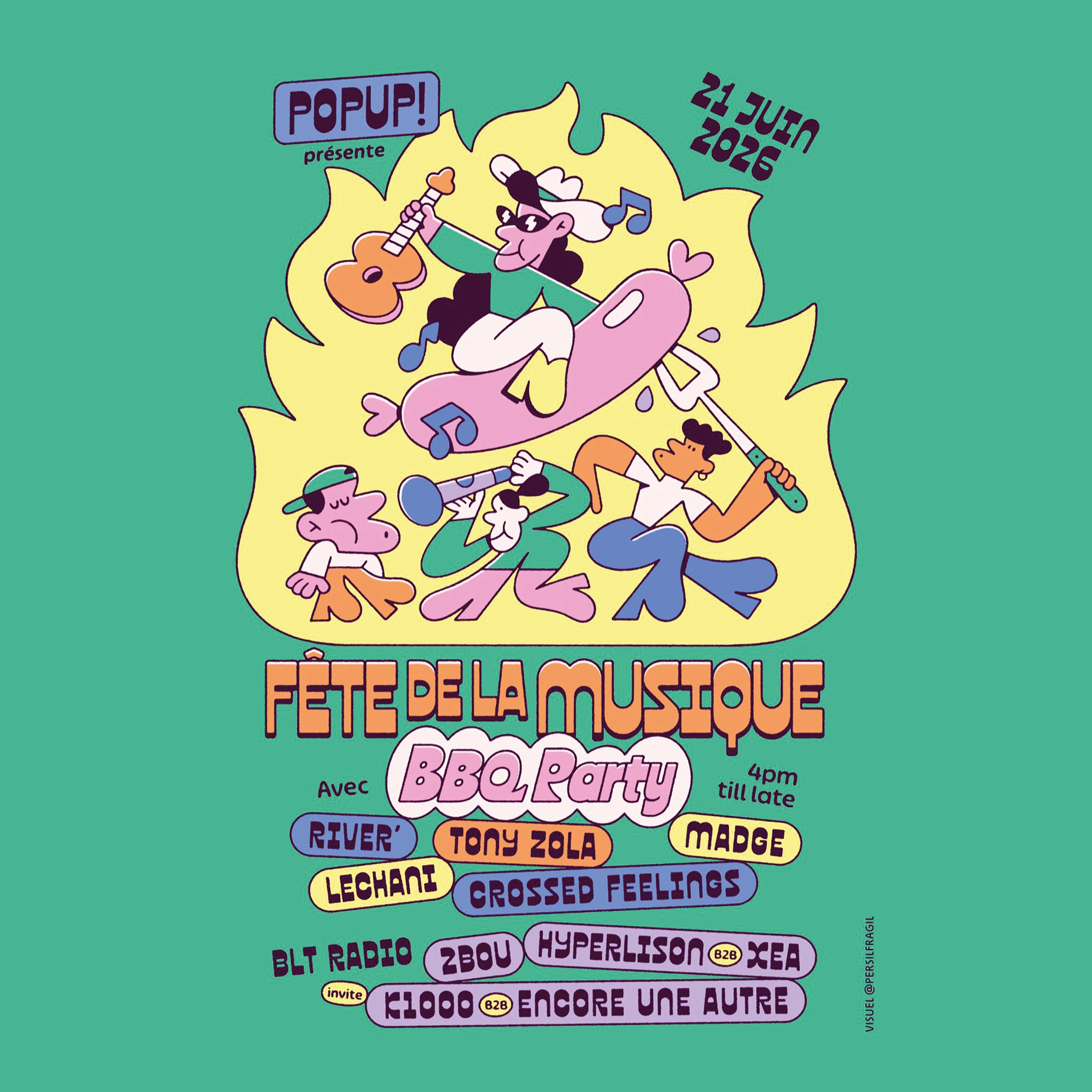 Fête De La Musique 2026 - Bbq Party - Popup!