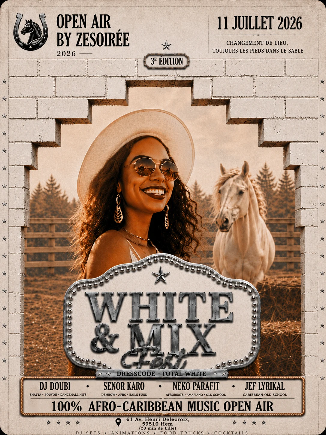 White & MIX Fest 2026 Chez "Tous En Selle" - Plein Air