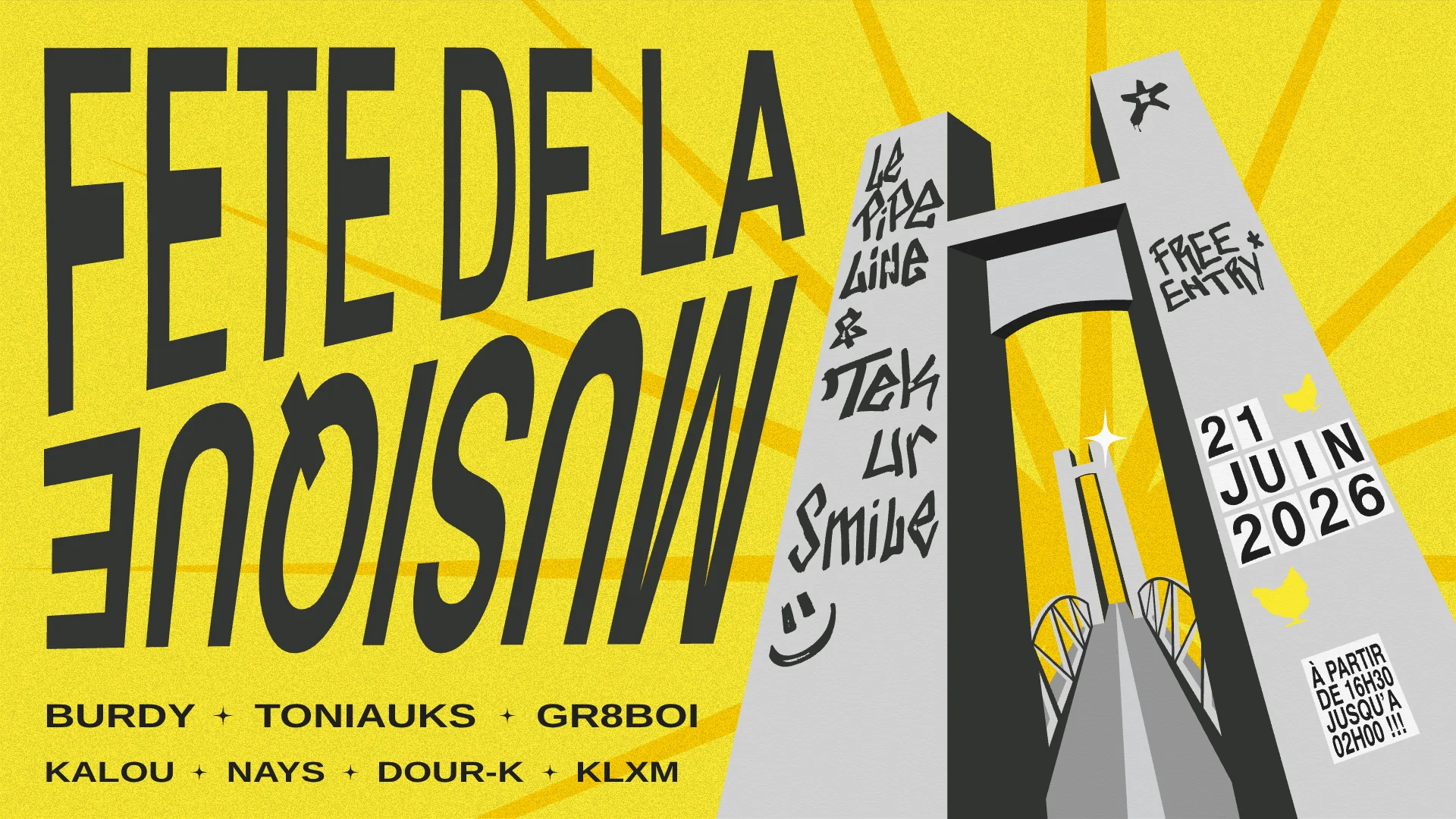 Fête De La Musique - Tek Ur Smile Au Pipeline
