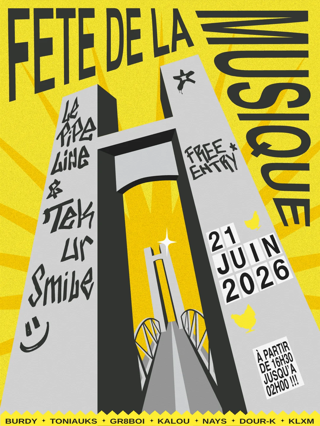 Fête De La Musique - Tek Ur Smile Au Pipeline