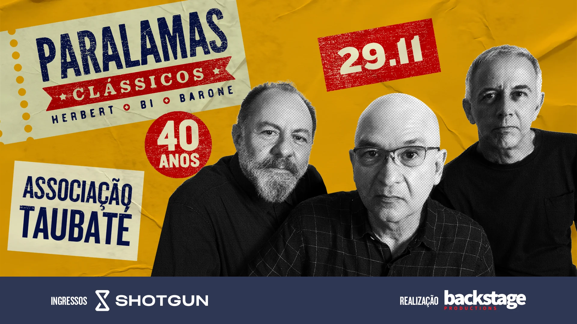 Paralamas Clássicos Taubaté - 29/11/2025 (Cancelado)