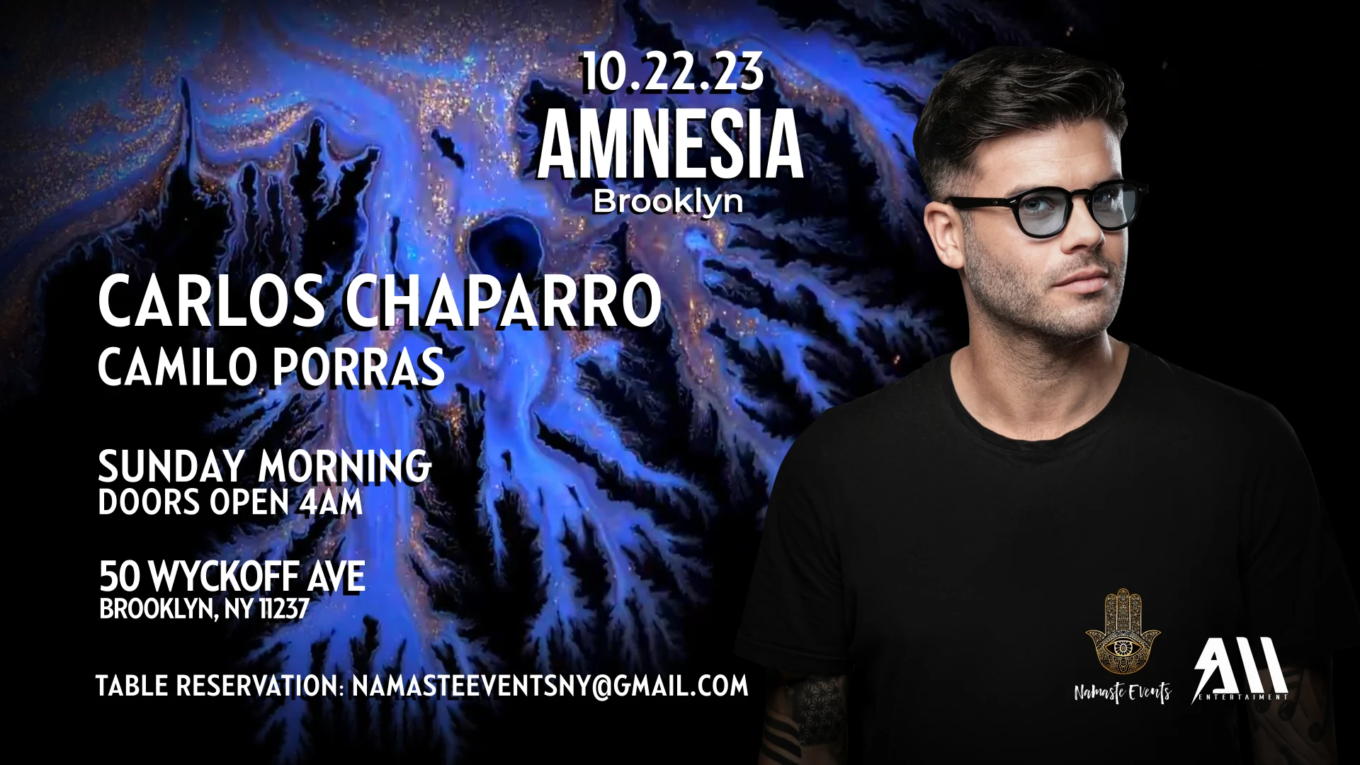 Amnesia Brooklyn W/ Carlos Chaparro & Camilo Porras 10.22.23