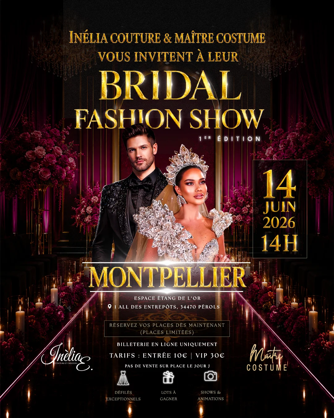 Inelia Couture & Maître Costume : Bridal Fashion Show