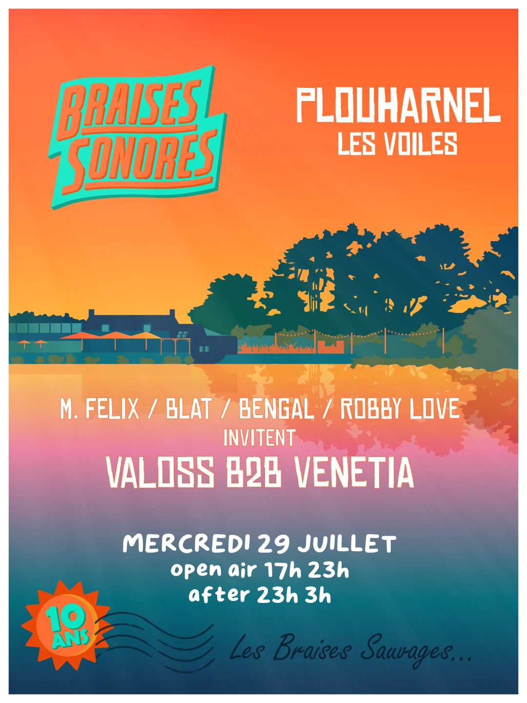 Braises Sonores 10 Ans - Les Voiles Baie De Quiberon