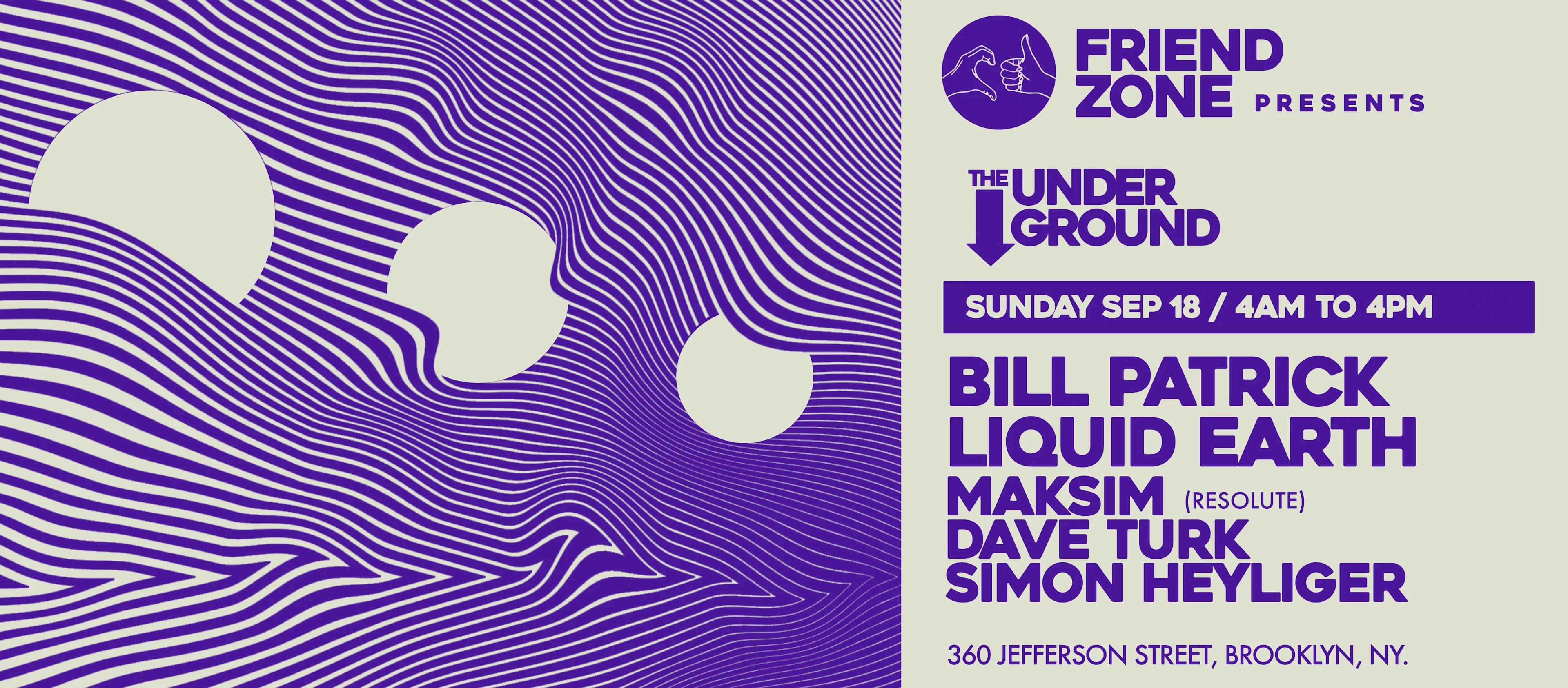 Friendzone Present's The Underground Bill Patrick & Liquid Earth 