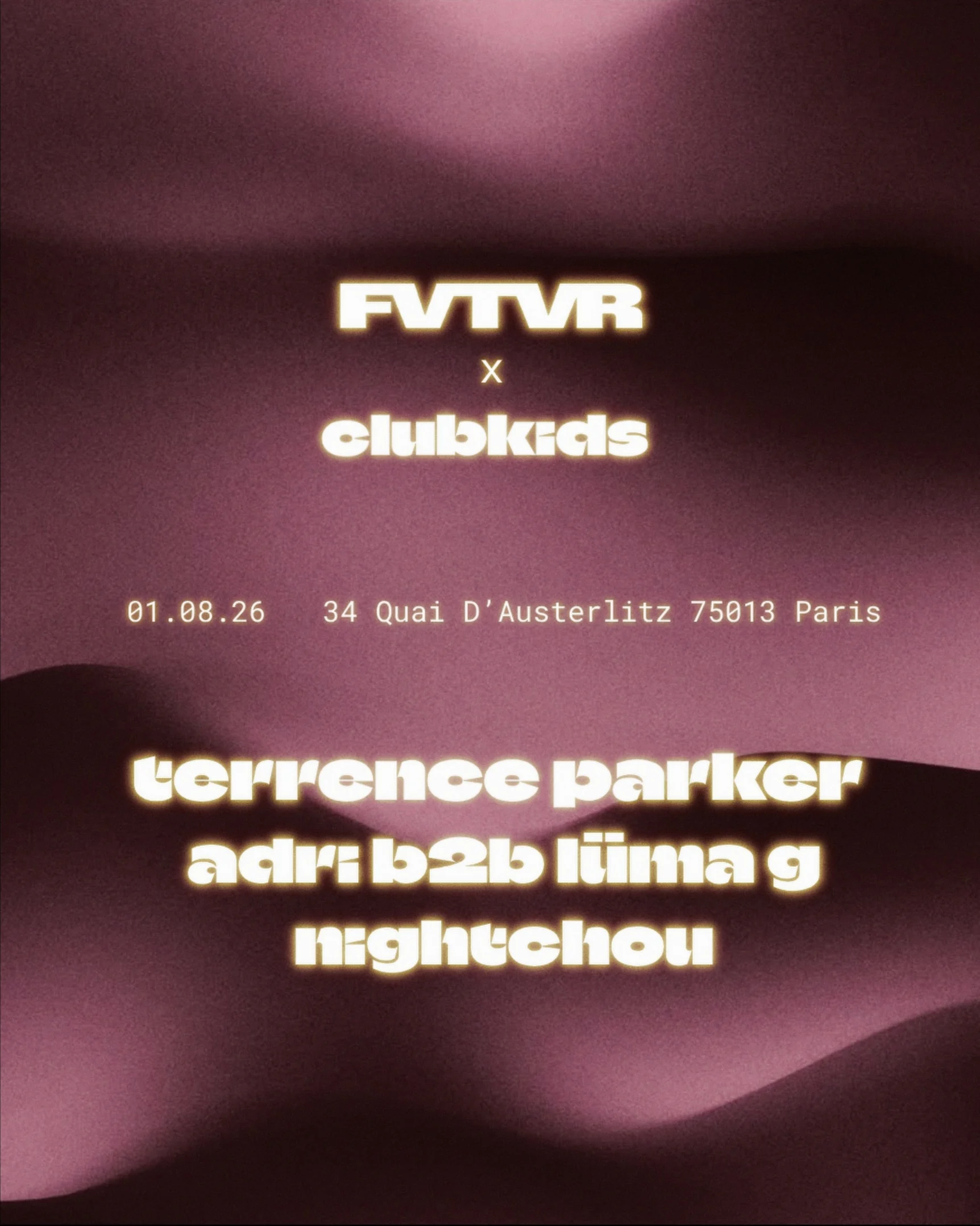 Clubkids: Terrence Parker, Adri B2b Lüma G, Nightchou
