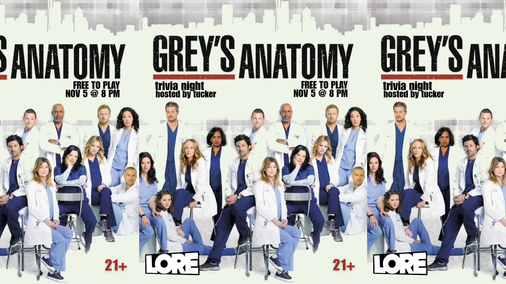 Grey's Anatomy Trivia Night (Free To Play)