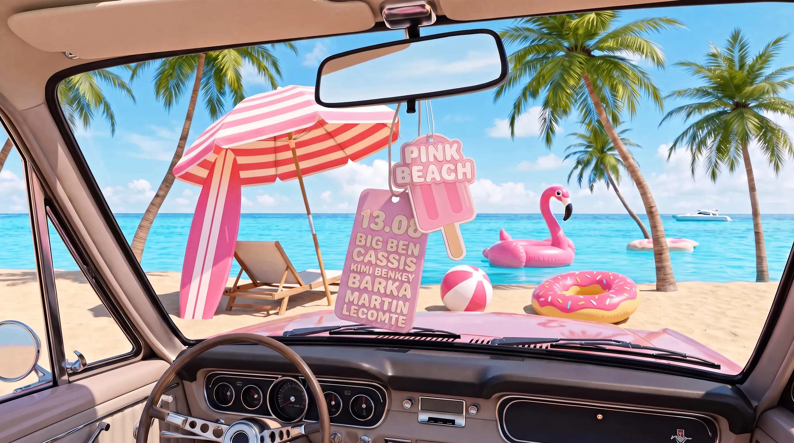 Pink Beach Au Big Ben Cassis/ 13.08