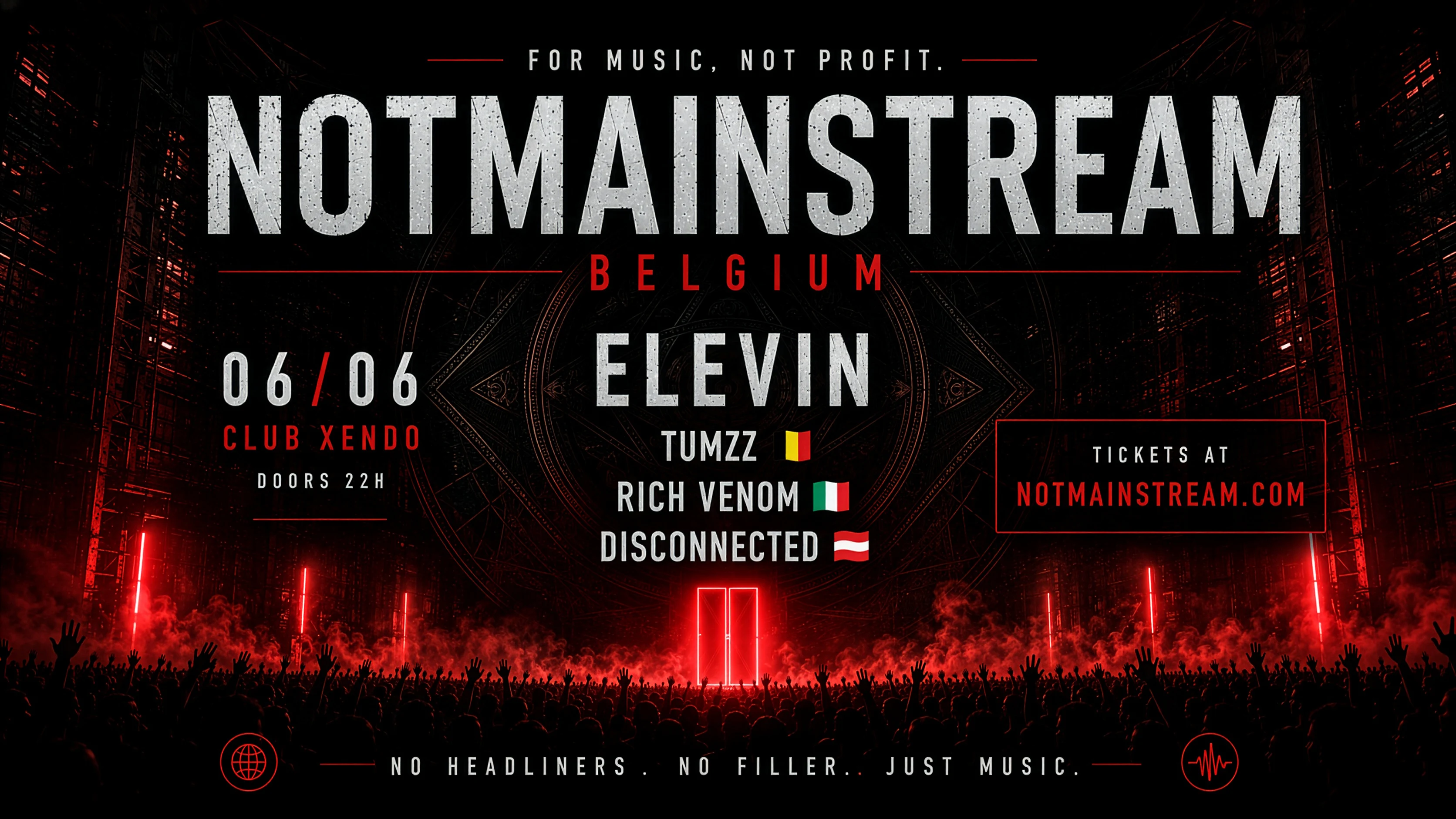 Notmainstream Belgium | Melodic Techno | 124-128bpm