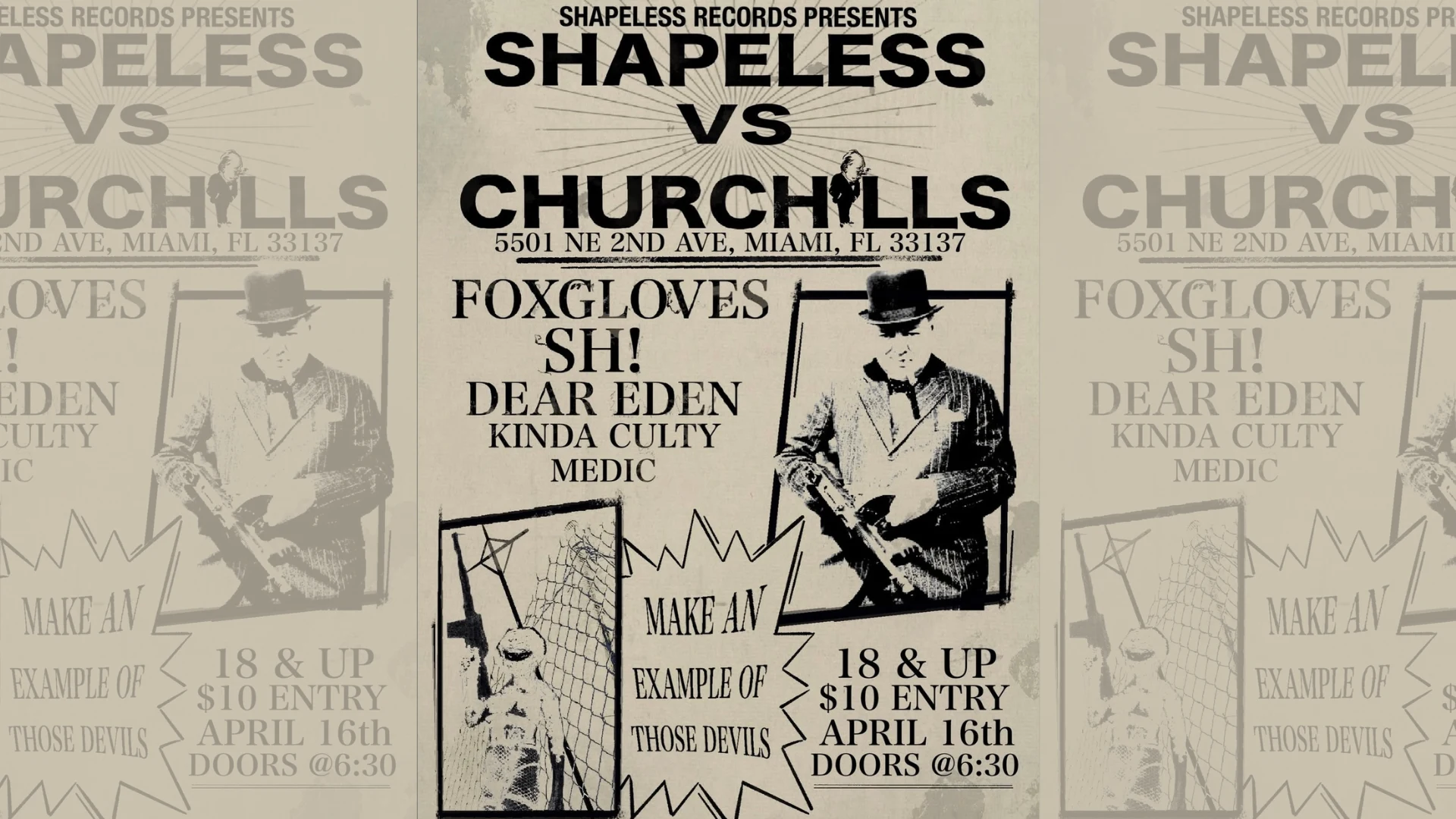 Foxgloves, A Band Called Sh! Dear Eden, Kinda Culty, Medic