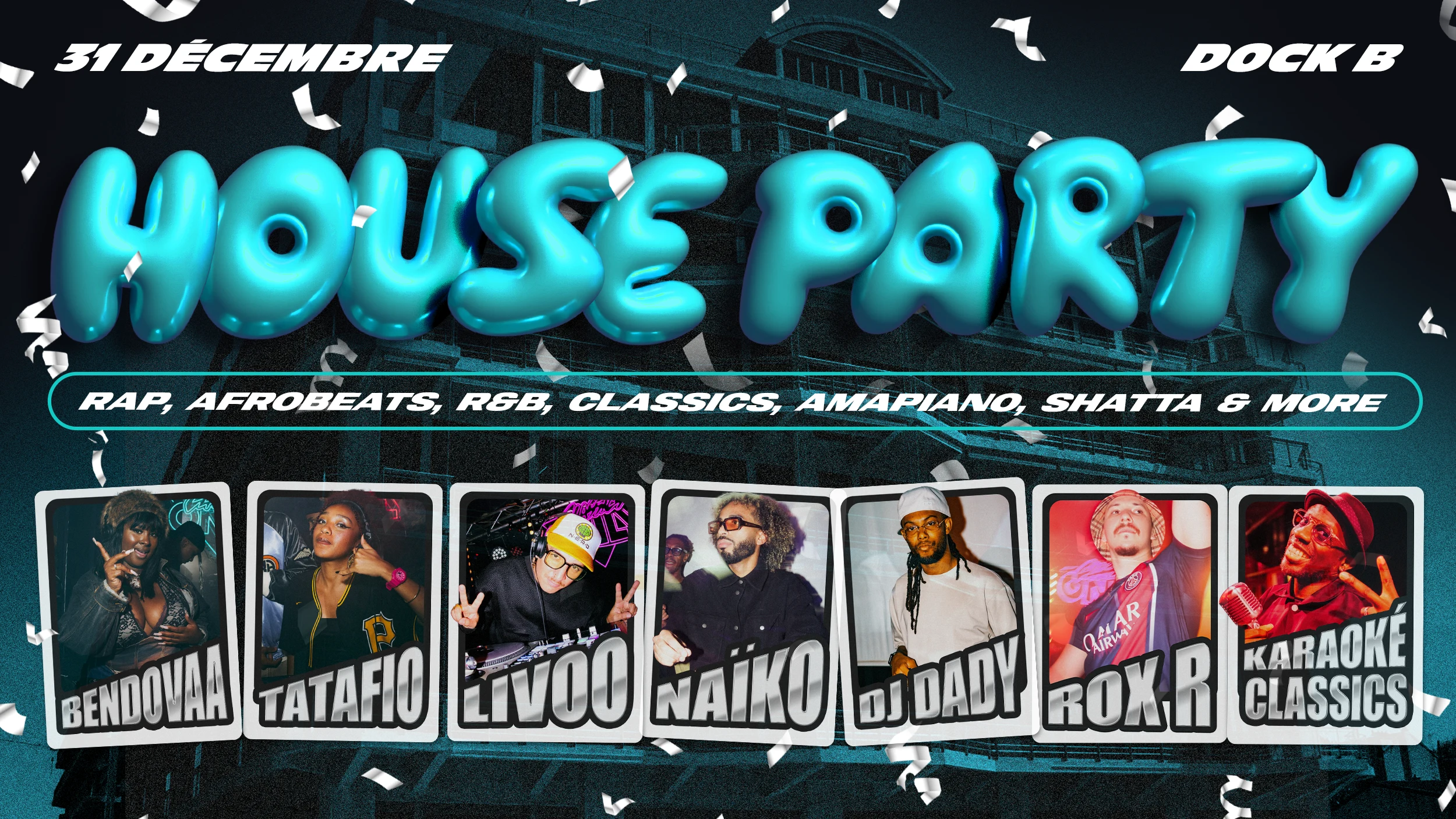 House Party, Nouvel An Rap, Afrobeats, R&B & More