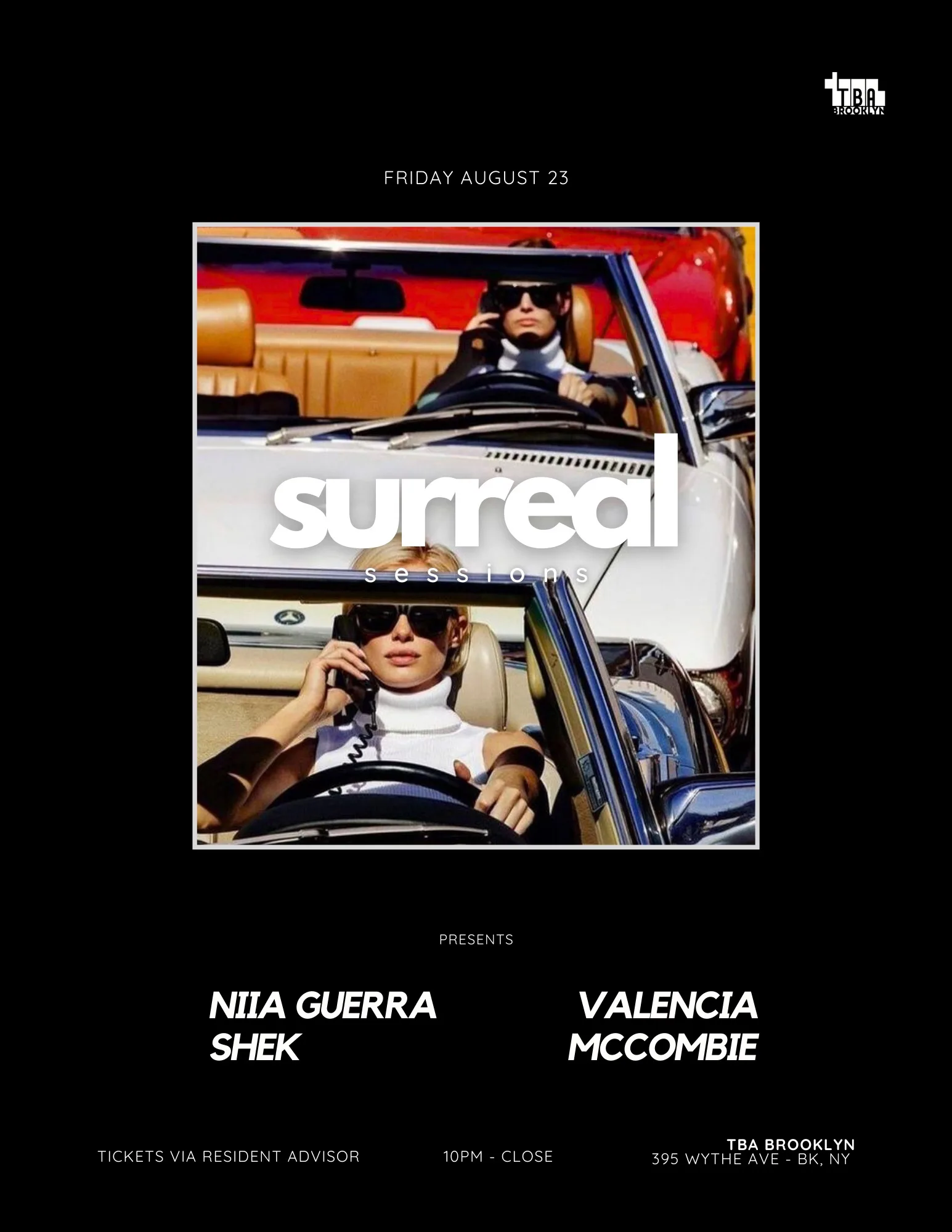Surreal Sessions: Mccombie, Niia Guerra, Valencia, Shek