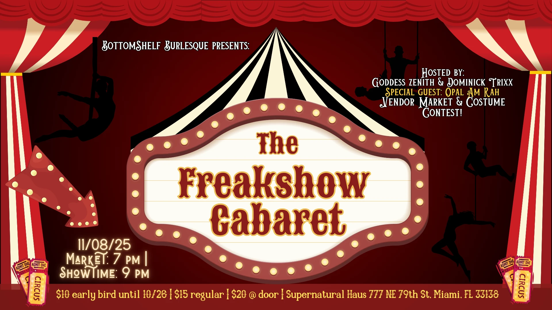 The Freakshow Cabaret By Bottomshelf Burlesque