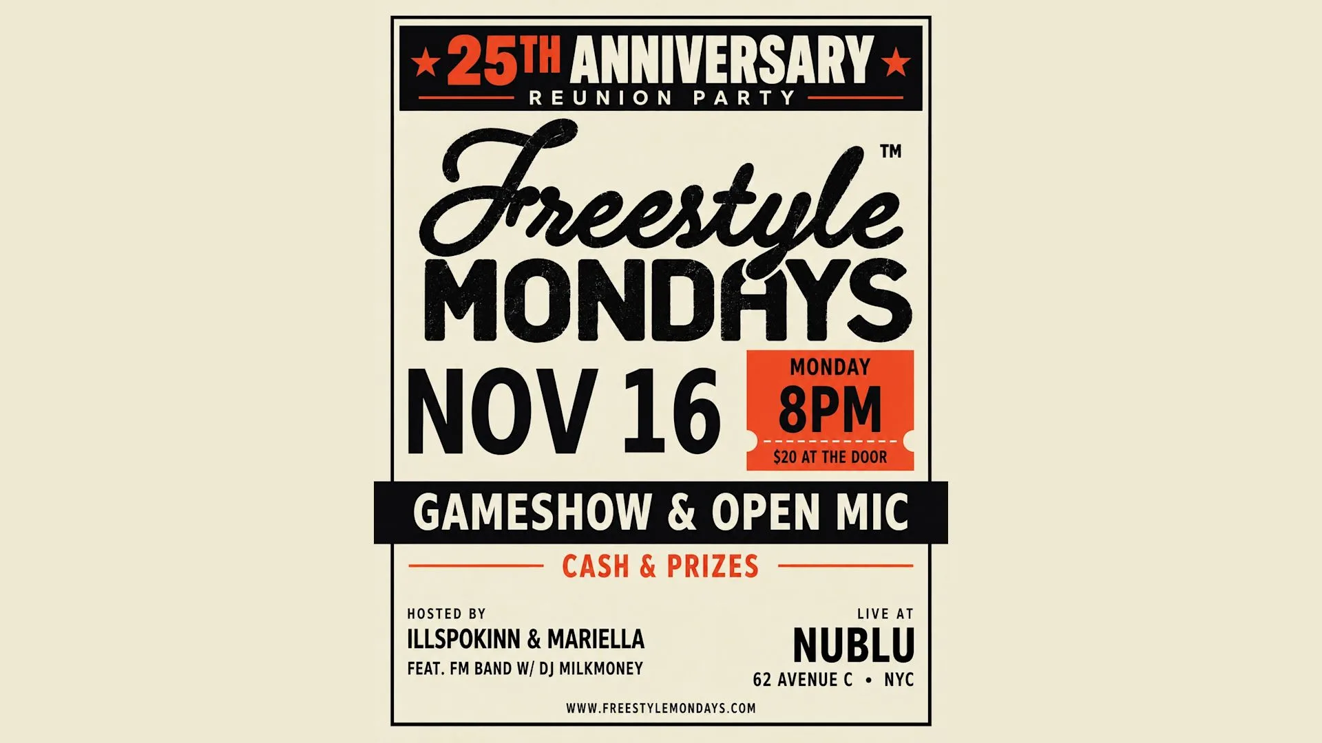 Nc62- Freestyle Mondays
