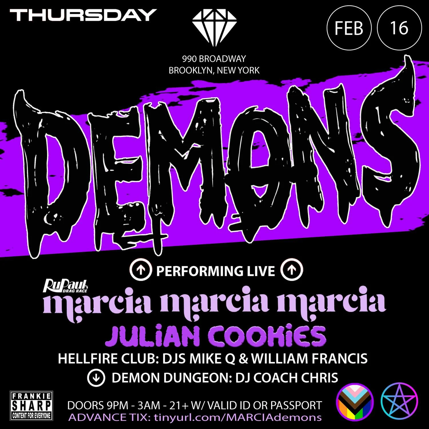 Frankie Sharp's Demons: Mikeq + Marcia Marcia Marcia 