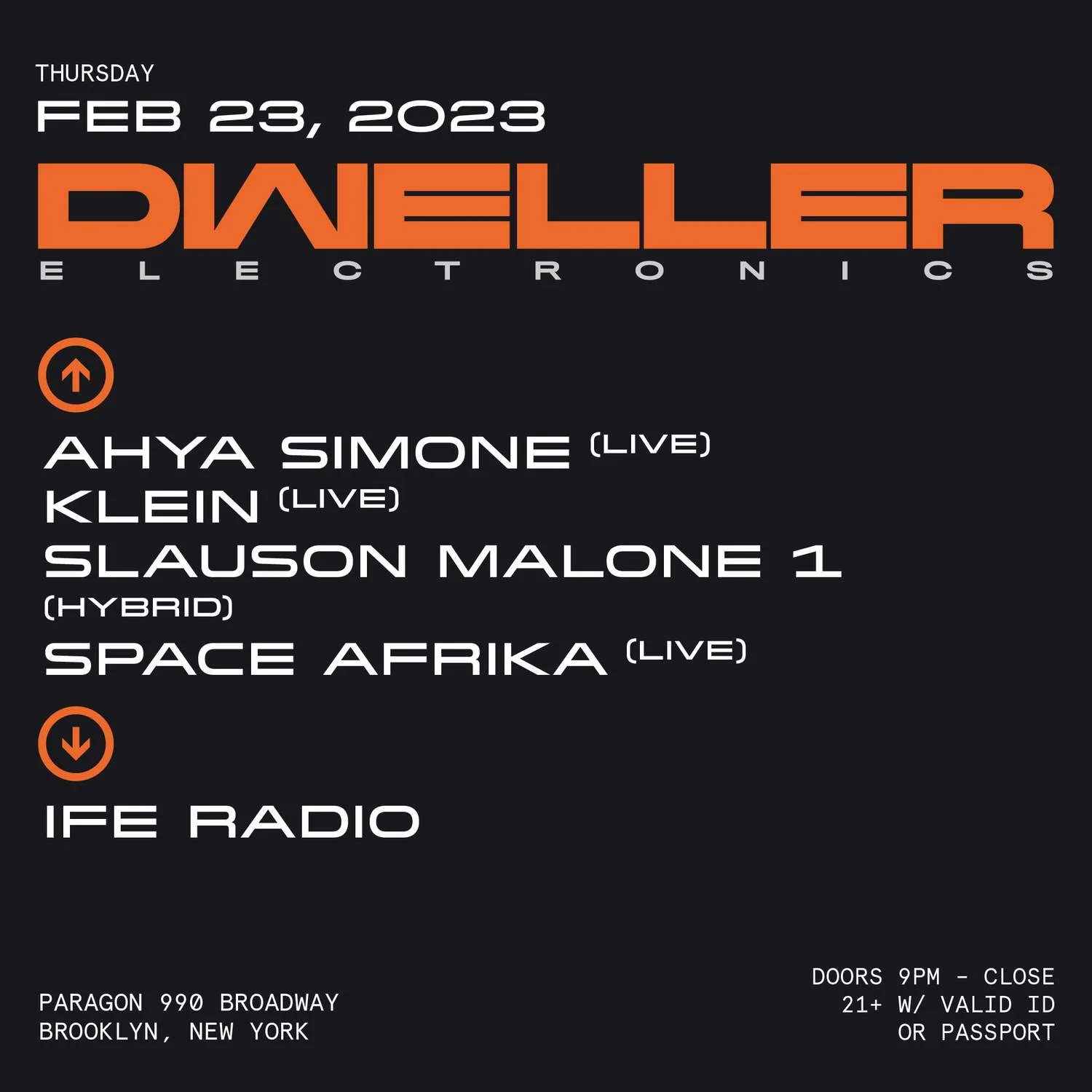 Dweller: Ahya Simone, Klein, Slauson Malone, Space Afrika